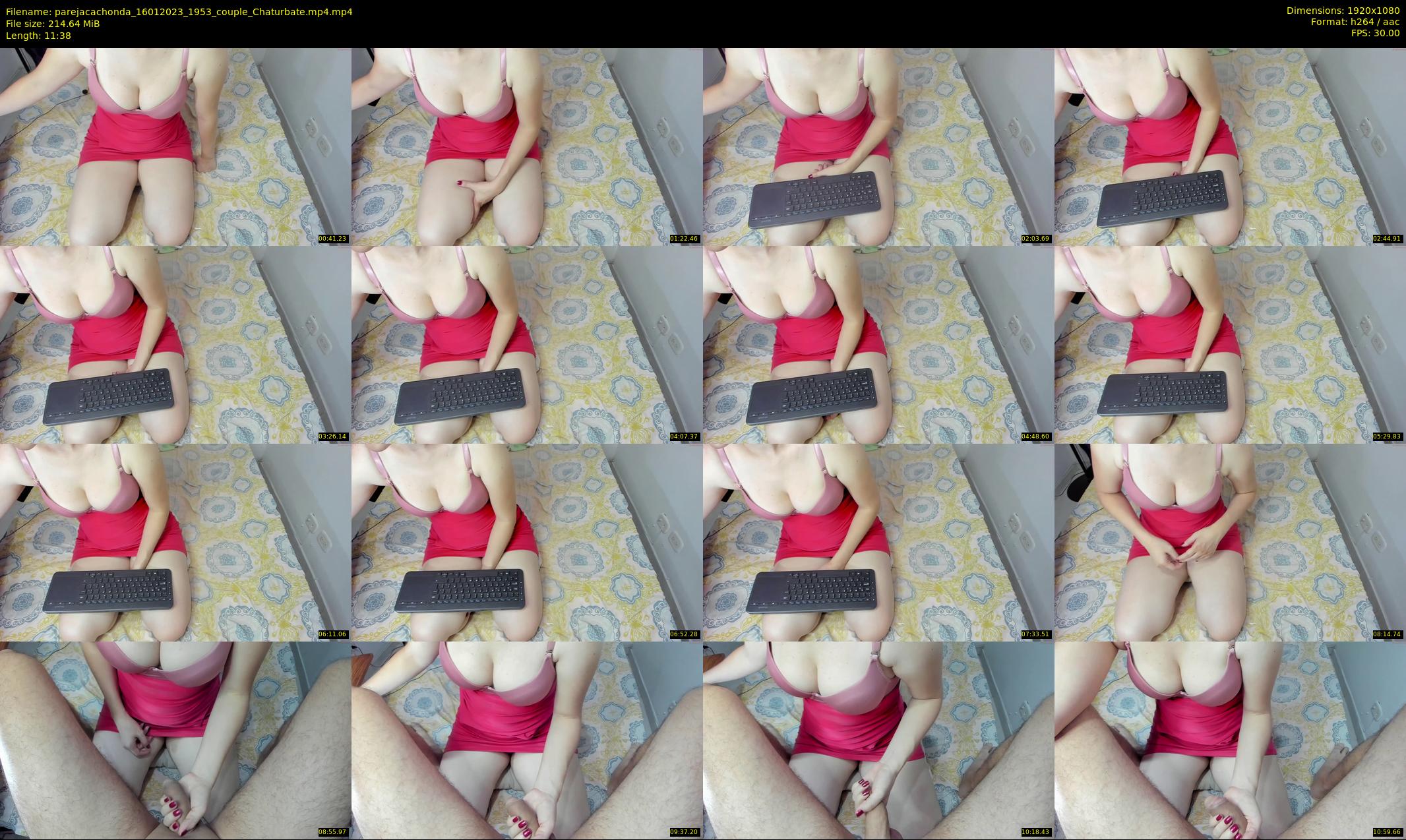 parejacachonda — 12 minute Chaturbate couple cam show recording, 1080p, Jan 16, 2023