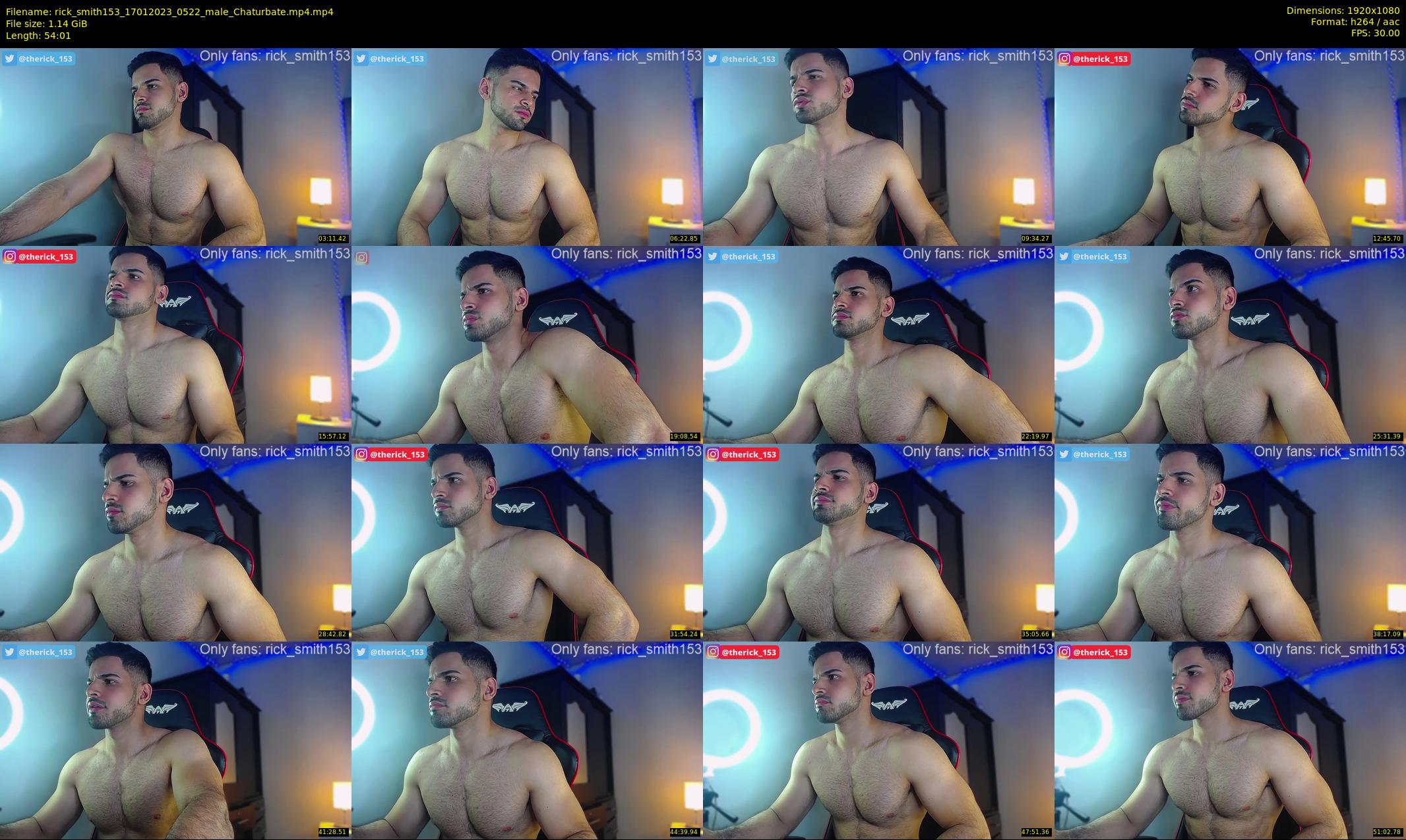 rick_smith153 — 55 minute Chaturbate male cam show recording, 1080p, Jan 17, 2023