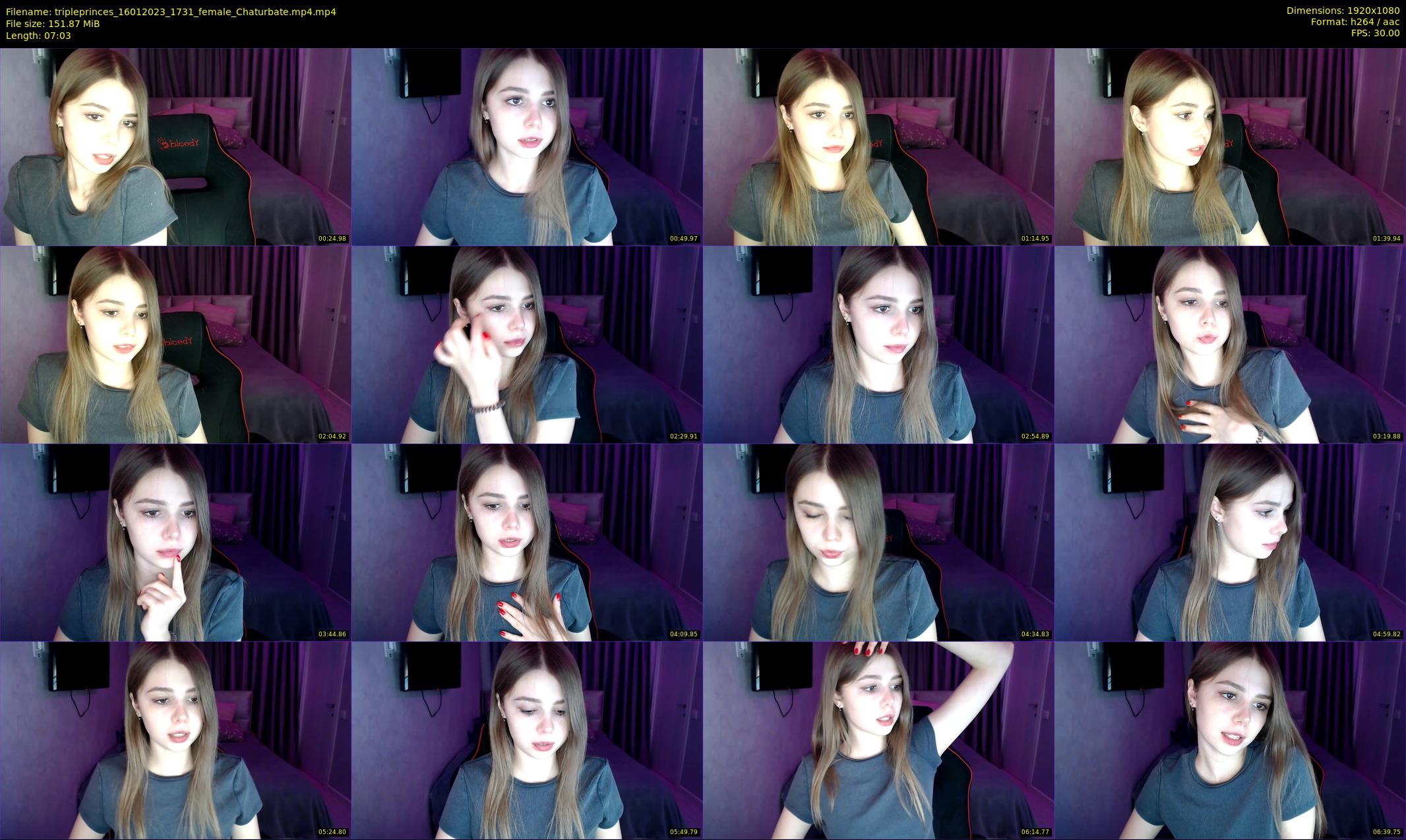 tripleprinces — 8 minute Chaturbate female cam show recording, 1080p, Jan 16, 2023