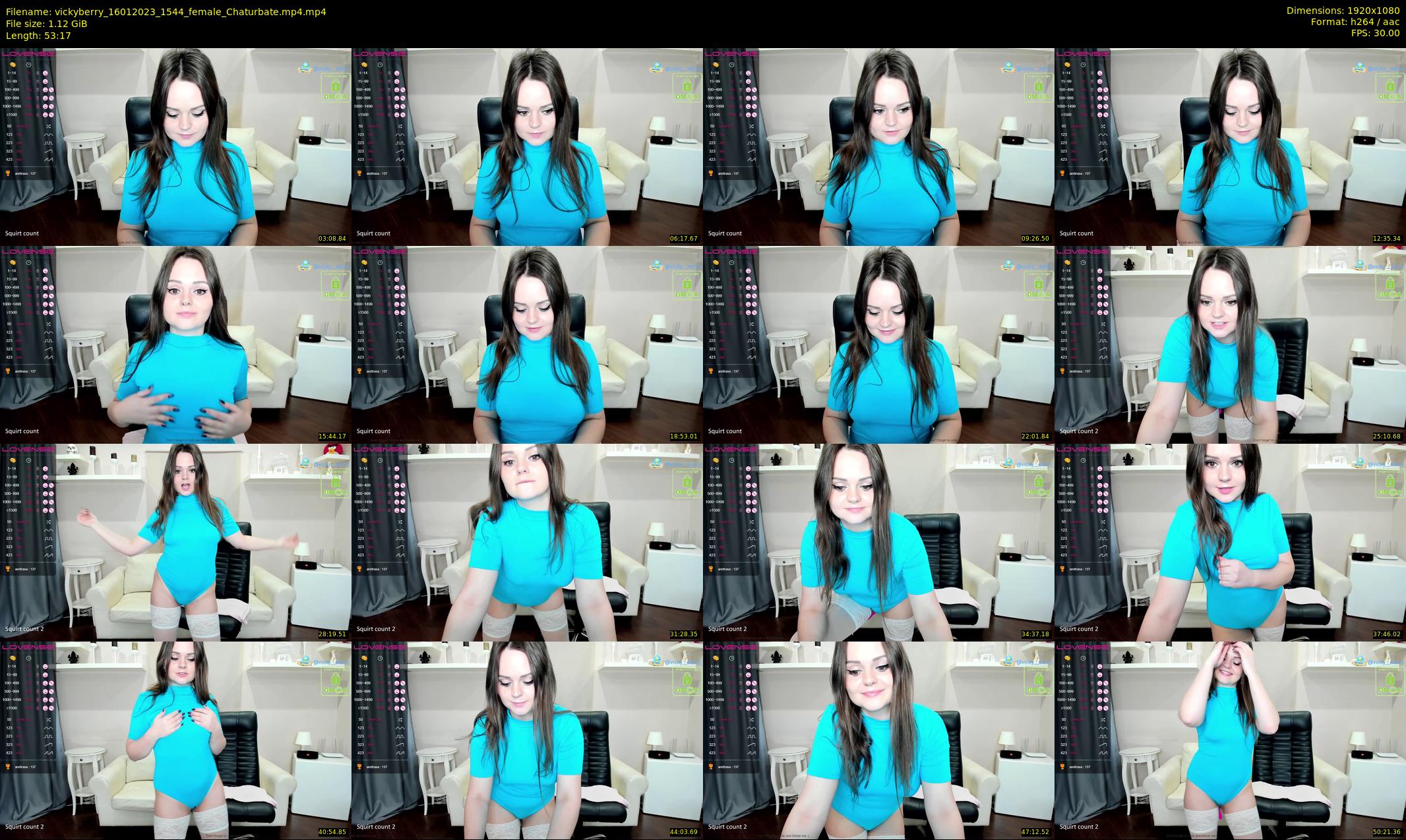 vickyberry — 54 minute Chaturbate female cam show recording, 1080p, Jan 16, 2023