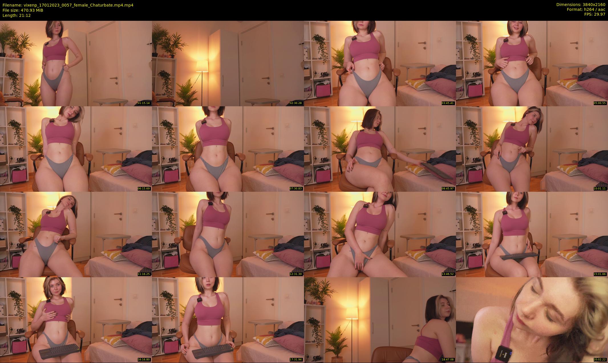 vixenp — 22 minute Chaturbate female cam show recording, 4K, Jan 17, 2023