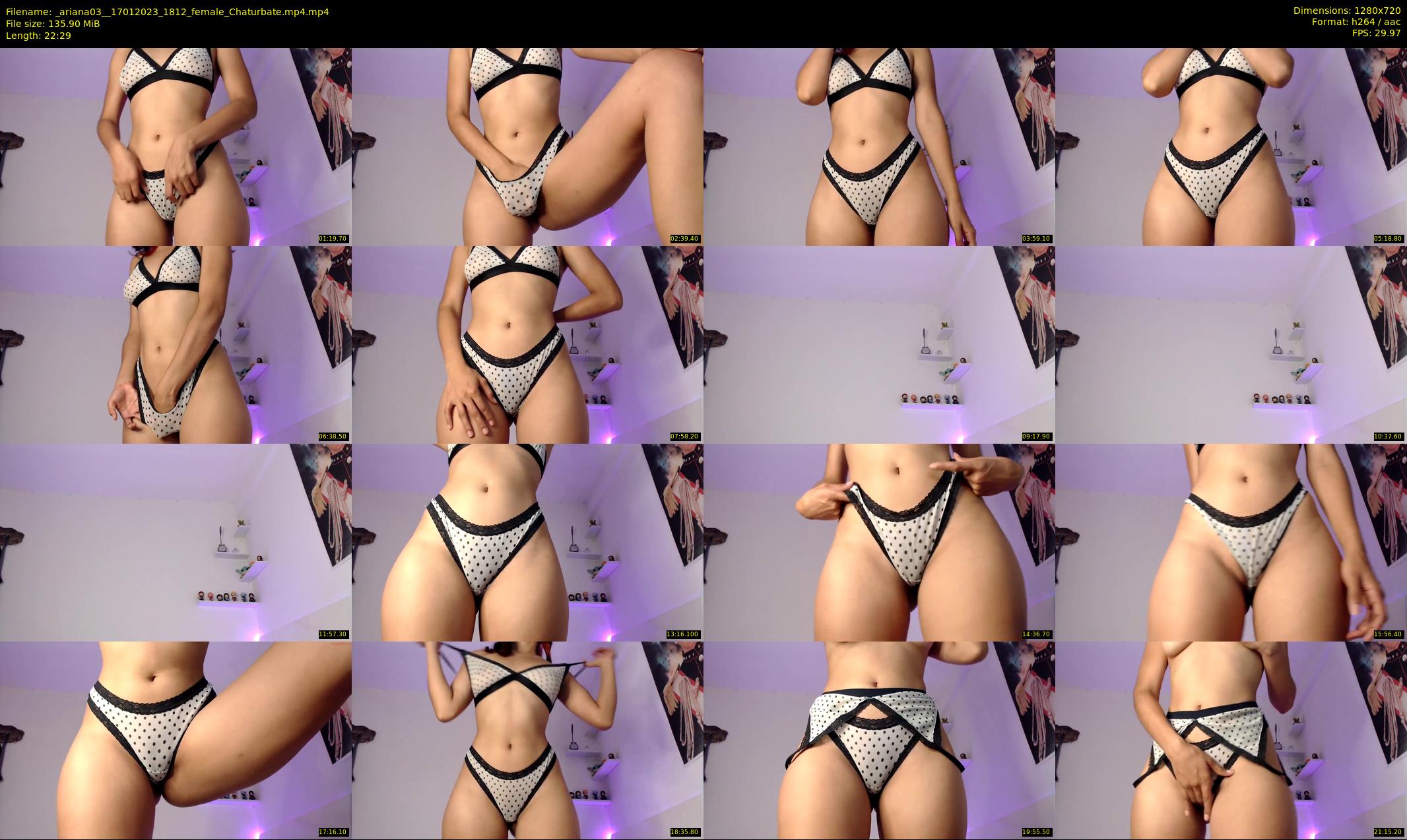 _ariana03_ — 23 minute Chaturbate female cam show recording, 720p, Jan 17, 2023
