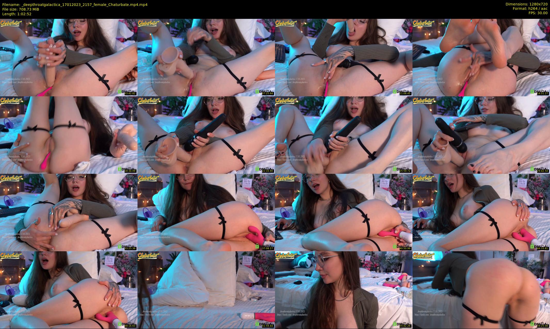 _deepthroatgalactica — 63 minute Chaturbate couple cam show recording, 720p, Jan 17, 2023