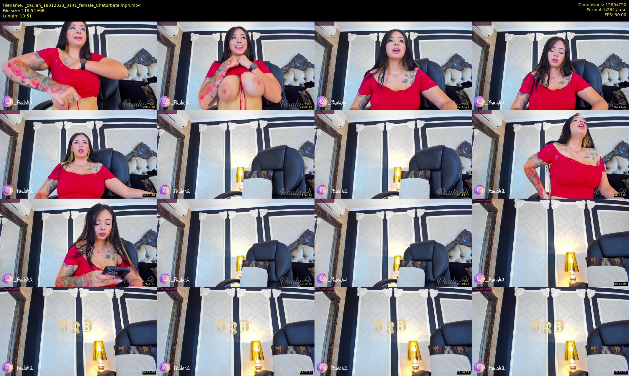 _paulah — 14 minute Chaturbate female cam show recording, 720p, Jan 18, 2023