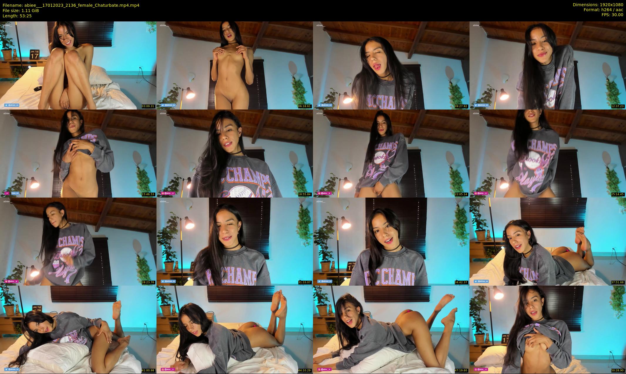 abiee__ — 54 minute Chaturbate female cam show recording, 1080p, Jan 17, 2023