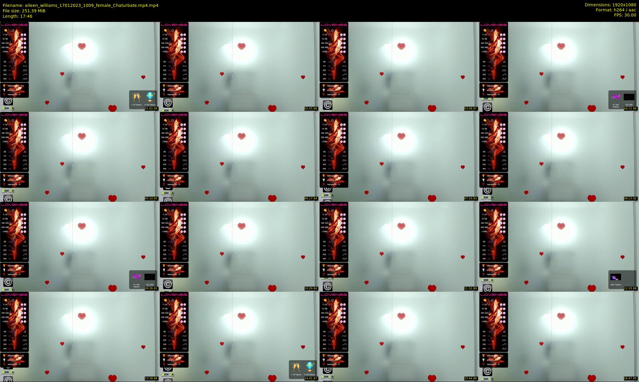 aileen_williams — 18 minute Chaturbate female cam show recording, 1080p, Jan 17, 2023