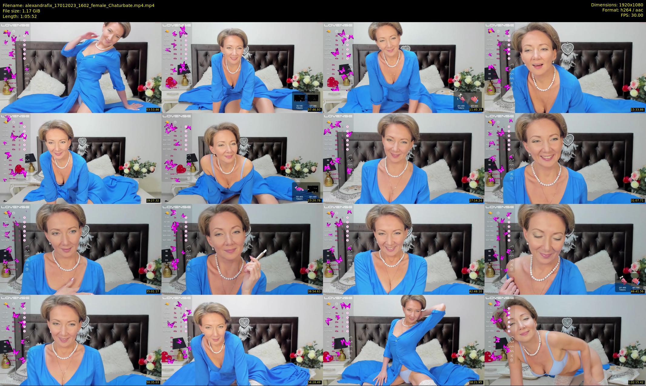 alexandrafix — 66 minute Chaturbate female cam show recording, 1080p, Jan 17, 2023
