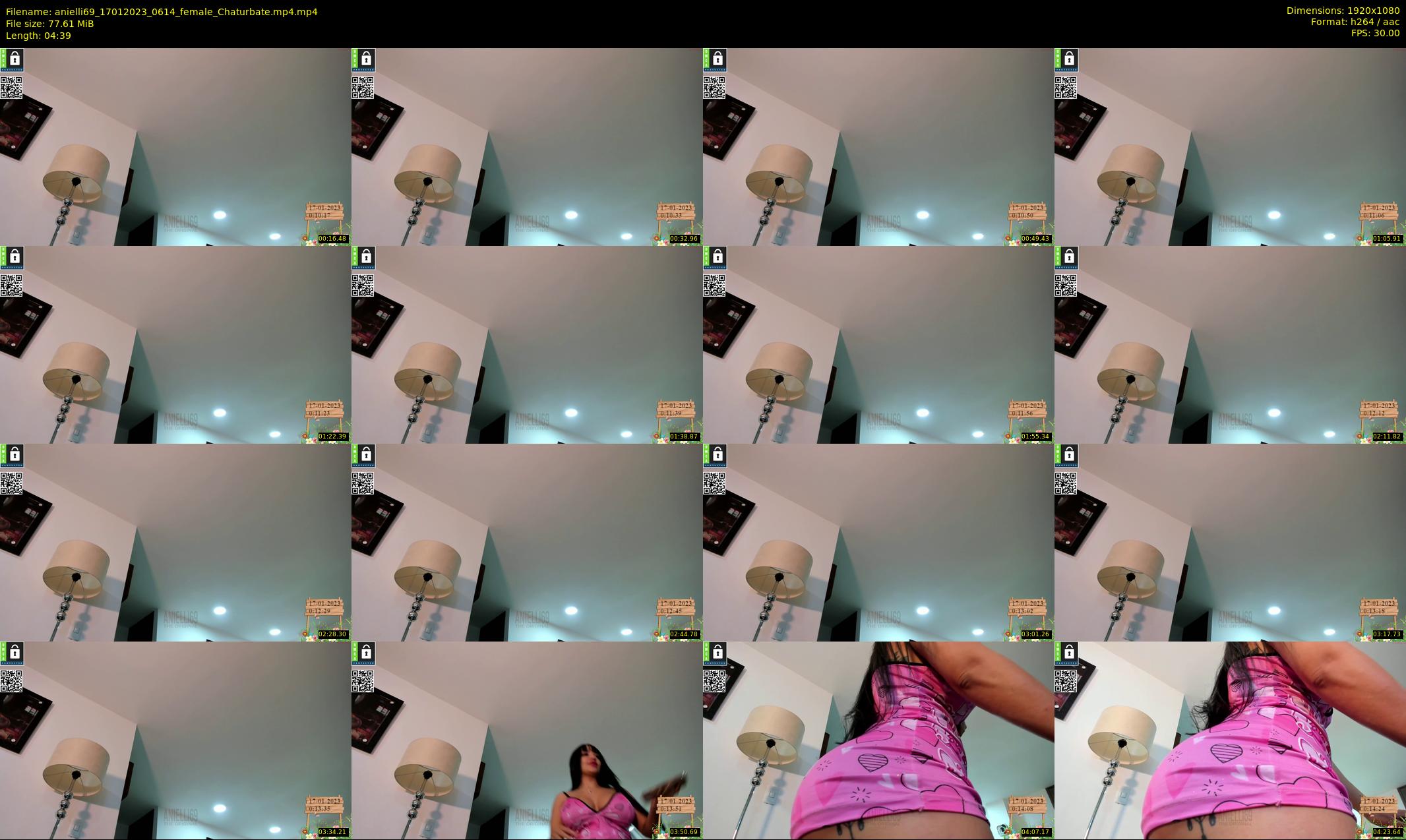 anielli69 — 5 minute Chaturbate female cam show recording, 1080p, Jan 17, 2023