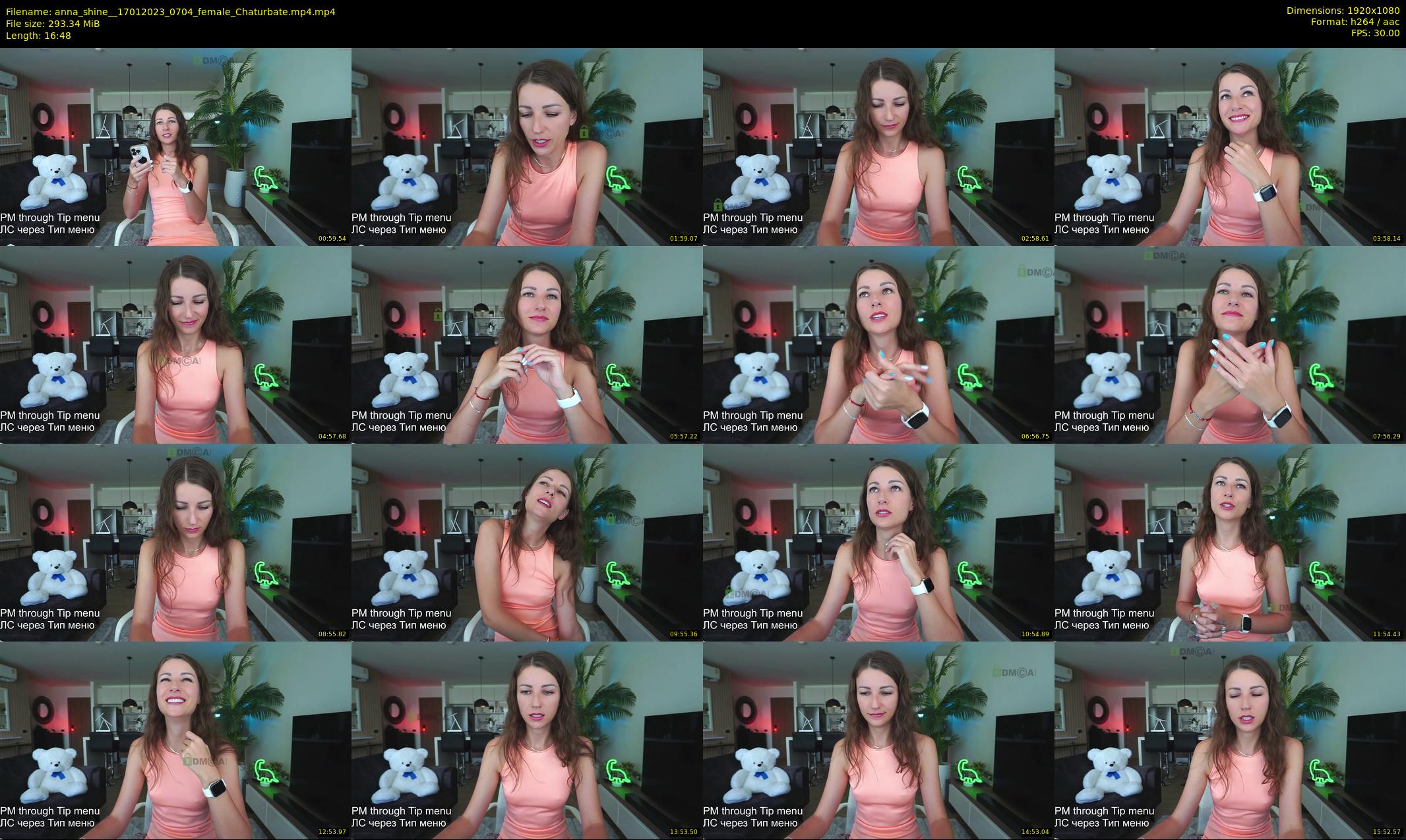 anna_shine_ — 17 minute Chaturbate female cam show recording, 1080p, Jan 17, 2023