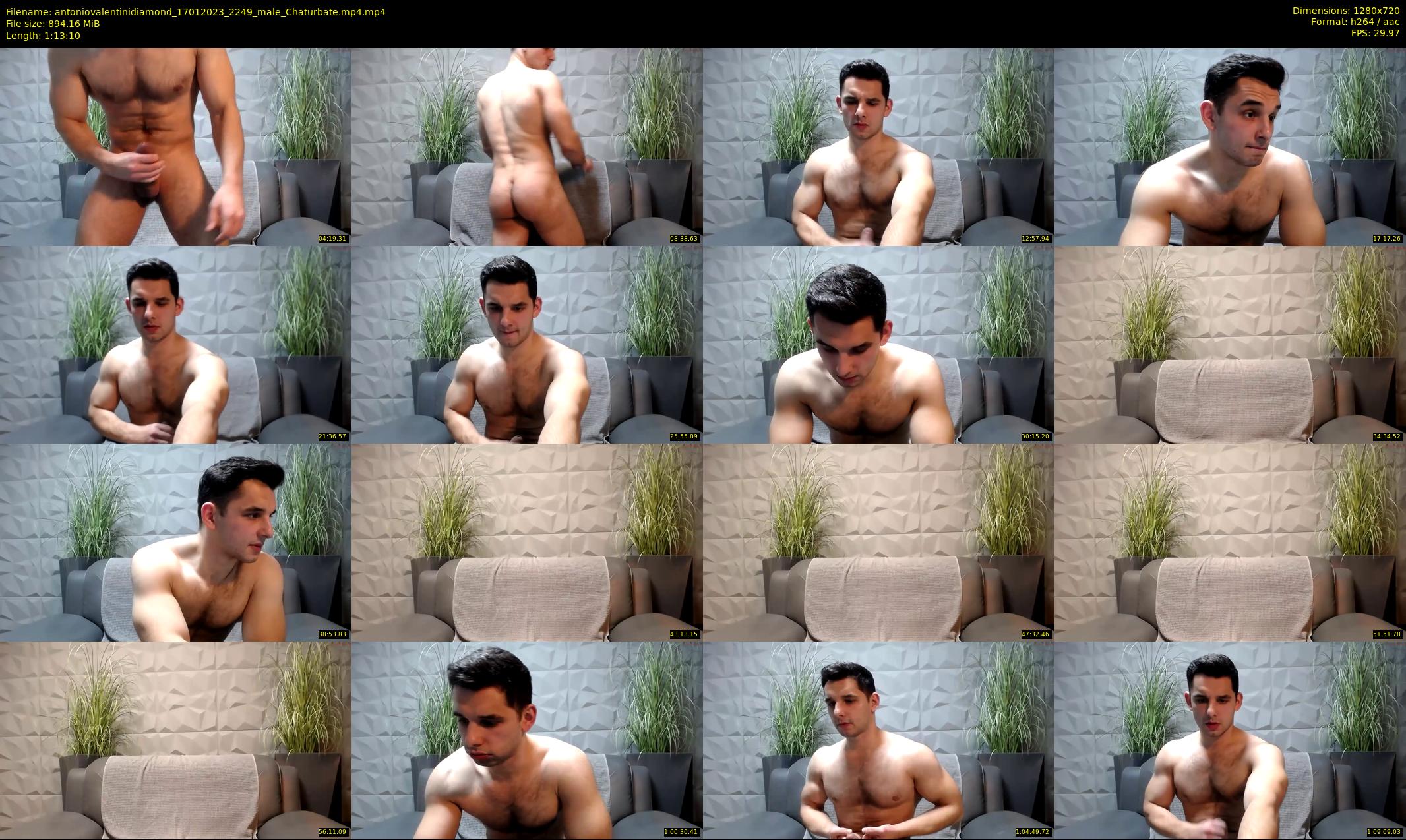 antoniovalentinidiamond — 74 minute Chaturbate male cam show recording, 720p, Jan 17, 2023