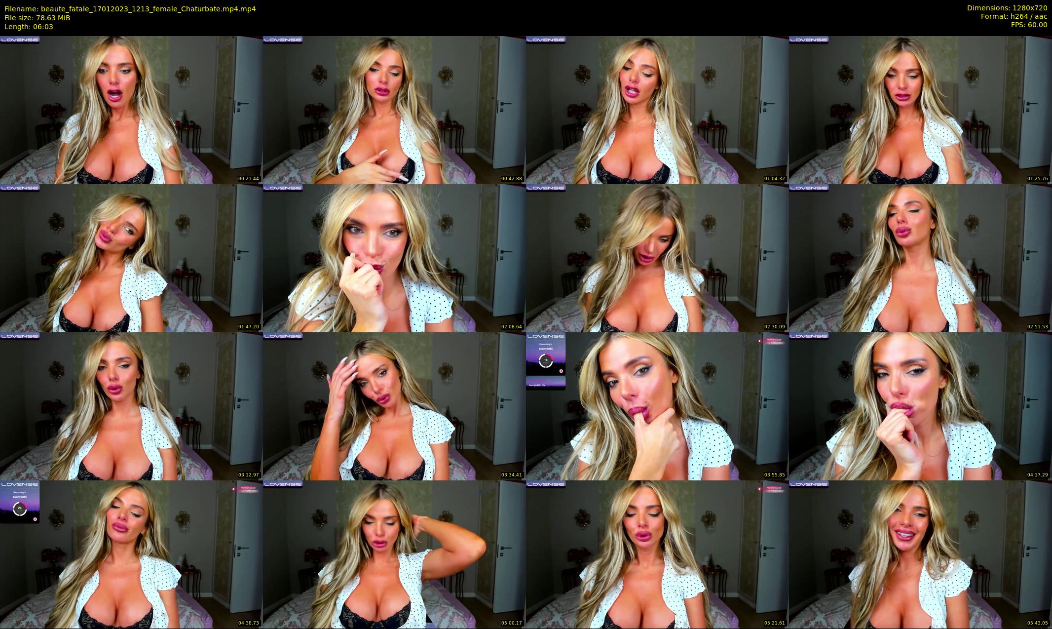 beaute_fatale — 7 minute Chaturbate female cam show recording, 720p, Jan 17, 2023