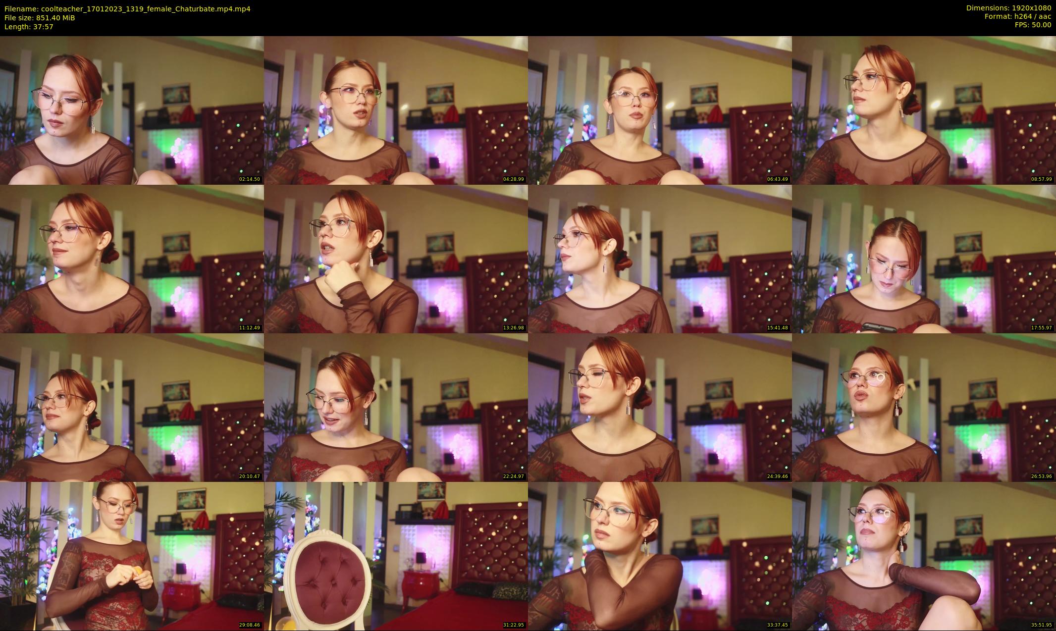 coolteacher — 38 minute Chaturbate female cam show recording, 1080p, Jan 17, 2023