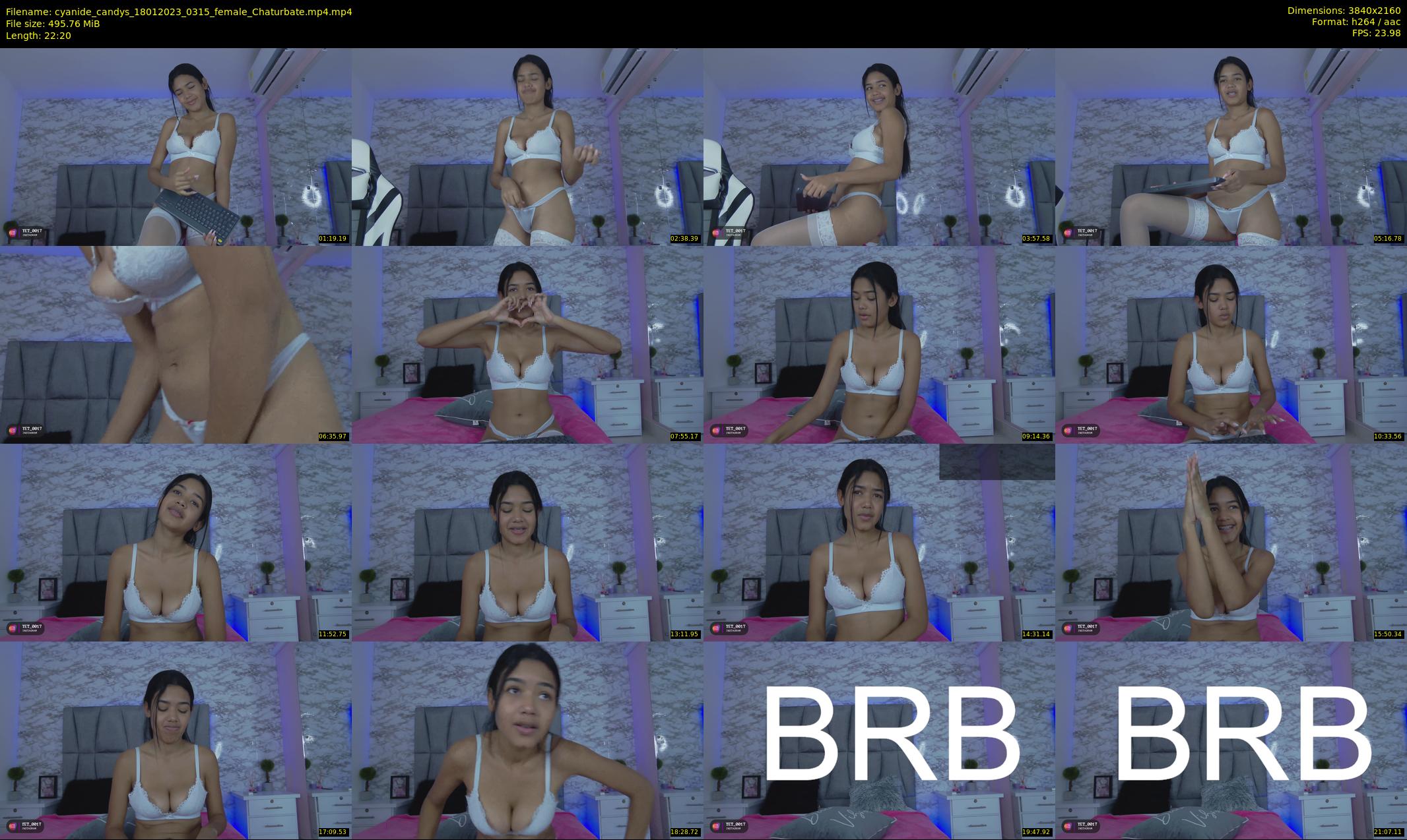 cyanide_candys — 23 minute Chaturbate female cam show recording, 4K, Jan 18, 2023
