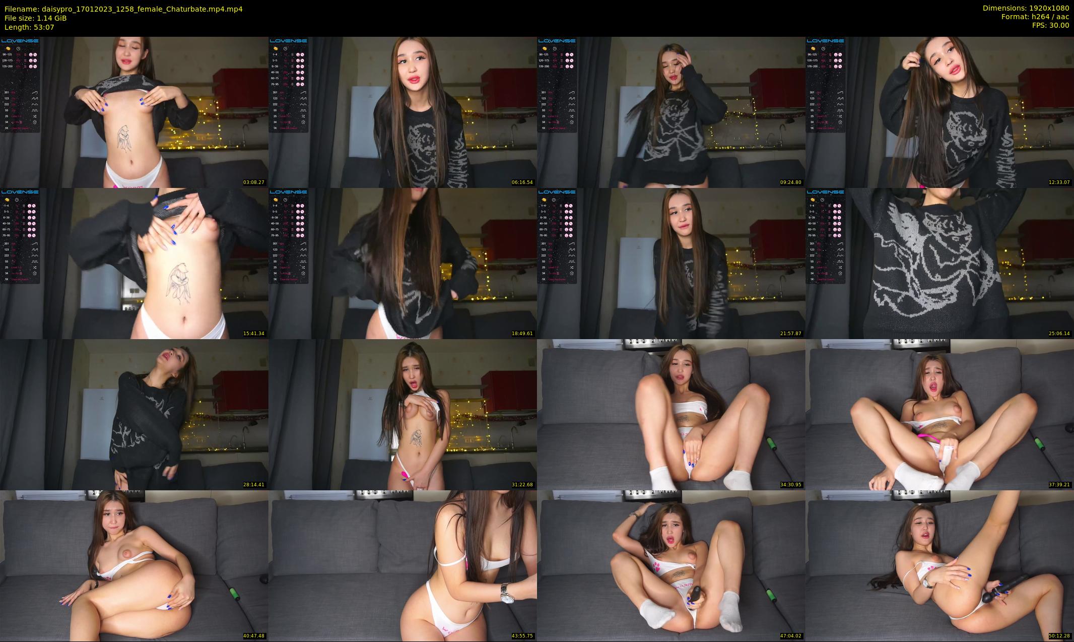 daisypro — 54 minute Chaturbate couple cam show recording, 1080p, Jan 17, 2023