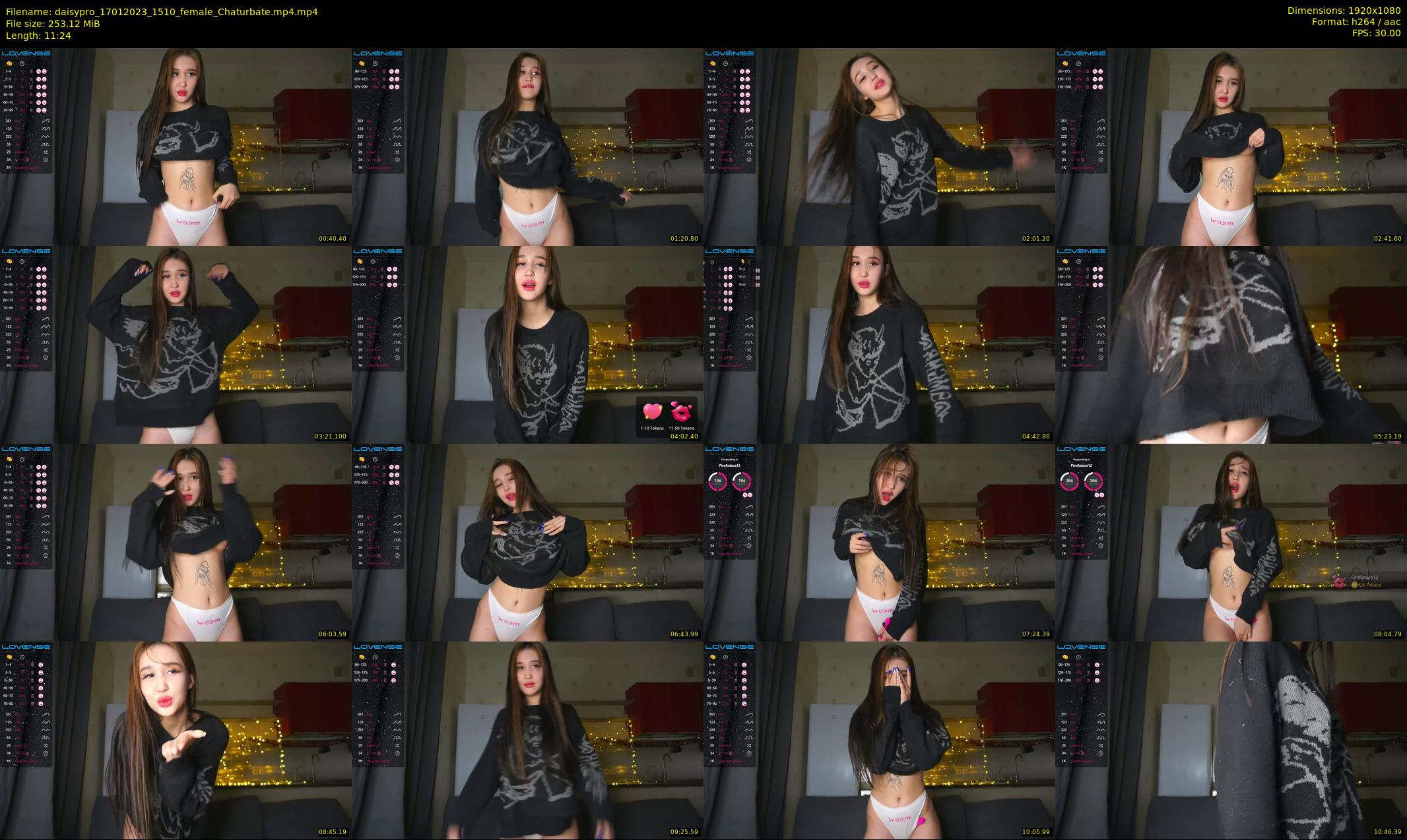 daisypro — 12 minute Chaturbate couple cam show recording, 1080p, Jan 17, 2023