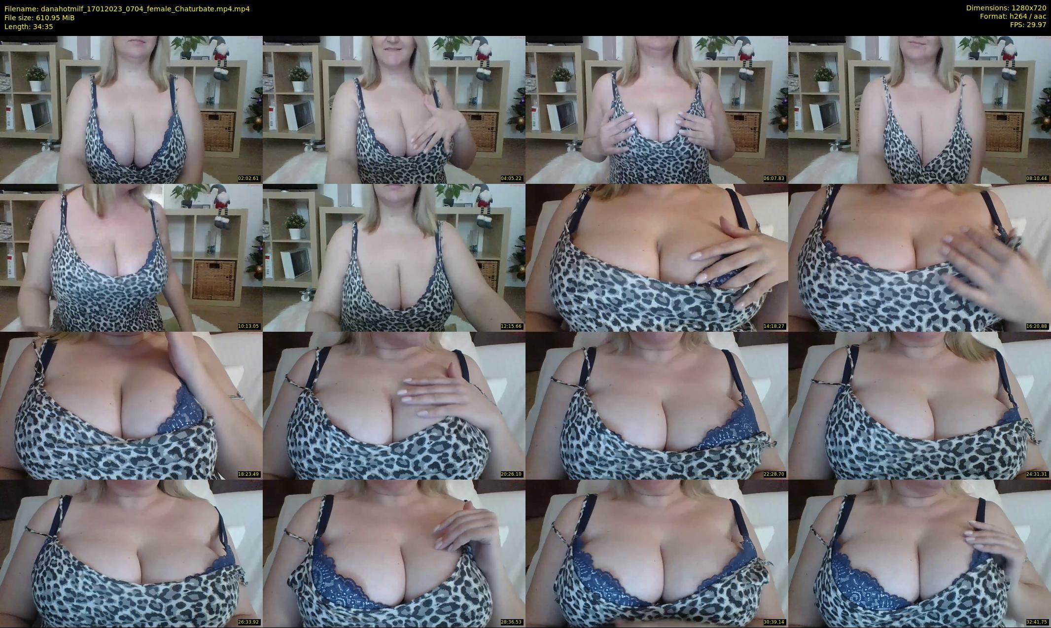 danahotmilf — 35 minute Chaturbate female cam show recording, 720p, Jan 17, 2023