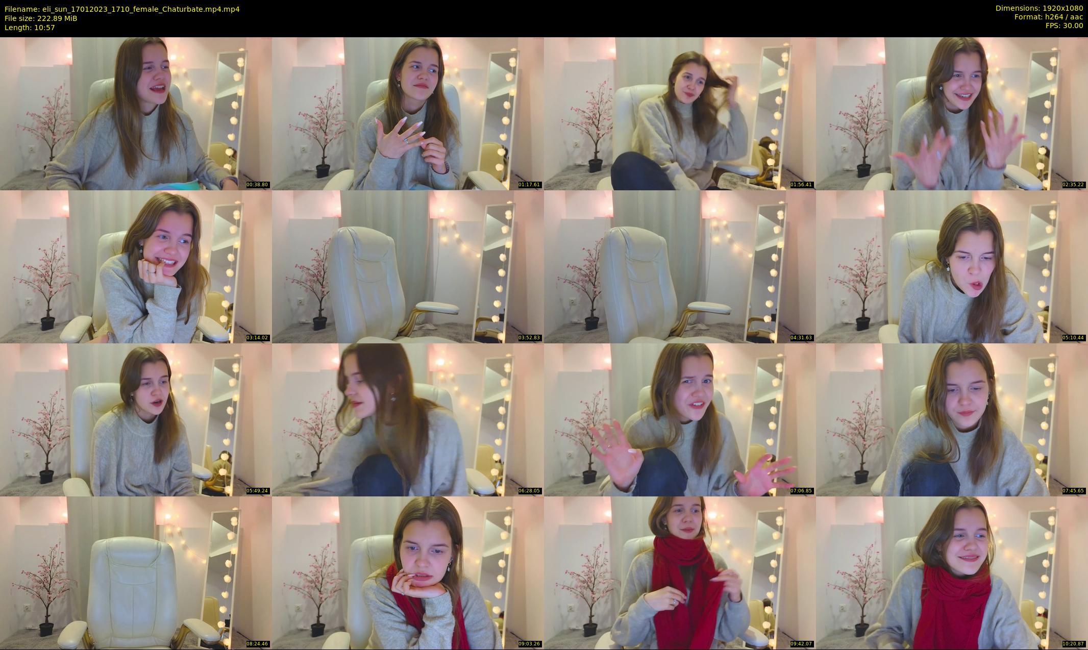 eli_sun — 11 minute Chaturbate female cam show recording, 1080p, Jan 17, 2023
