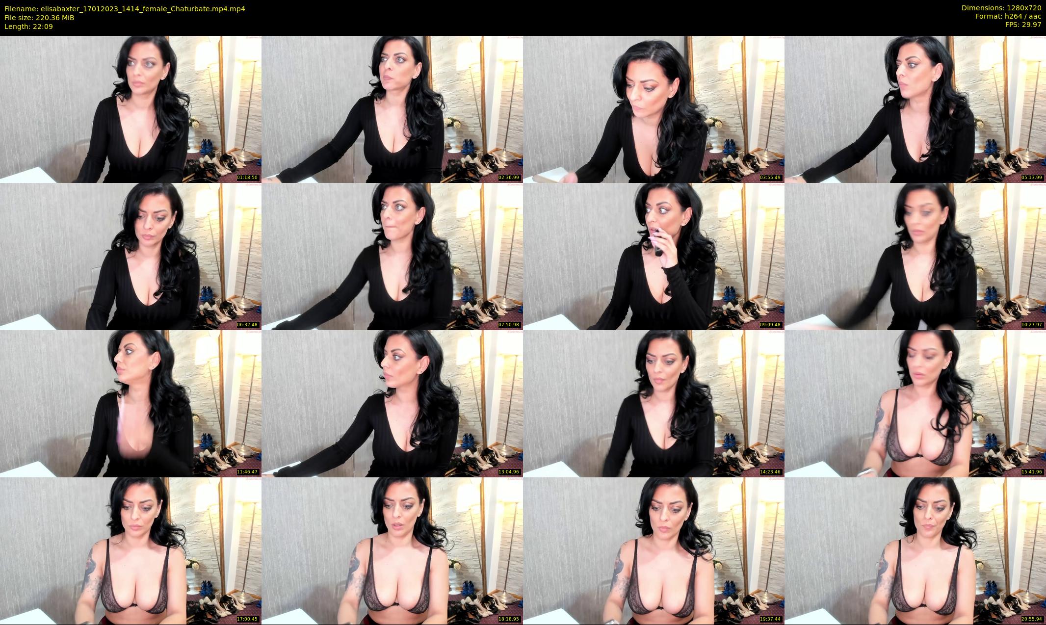 elisabaxter — 23 minute Chaturbate female cam show recording, 720p, Jan 17, 2023