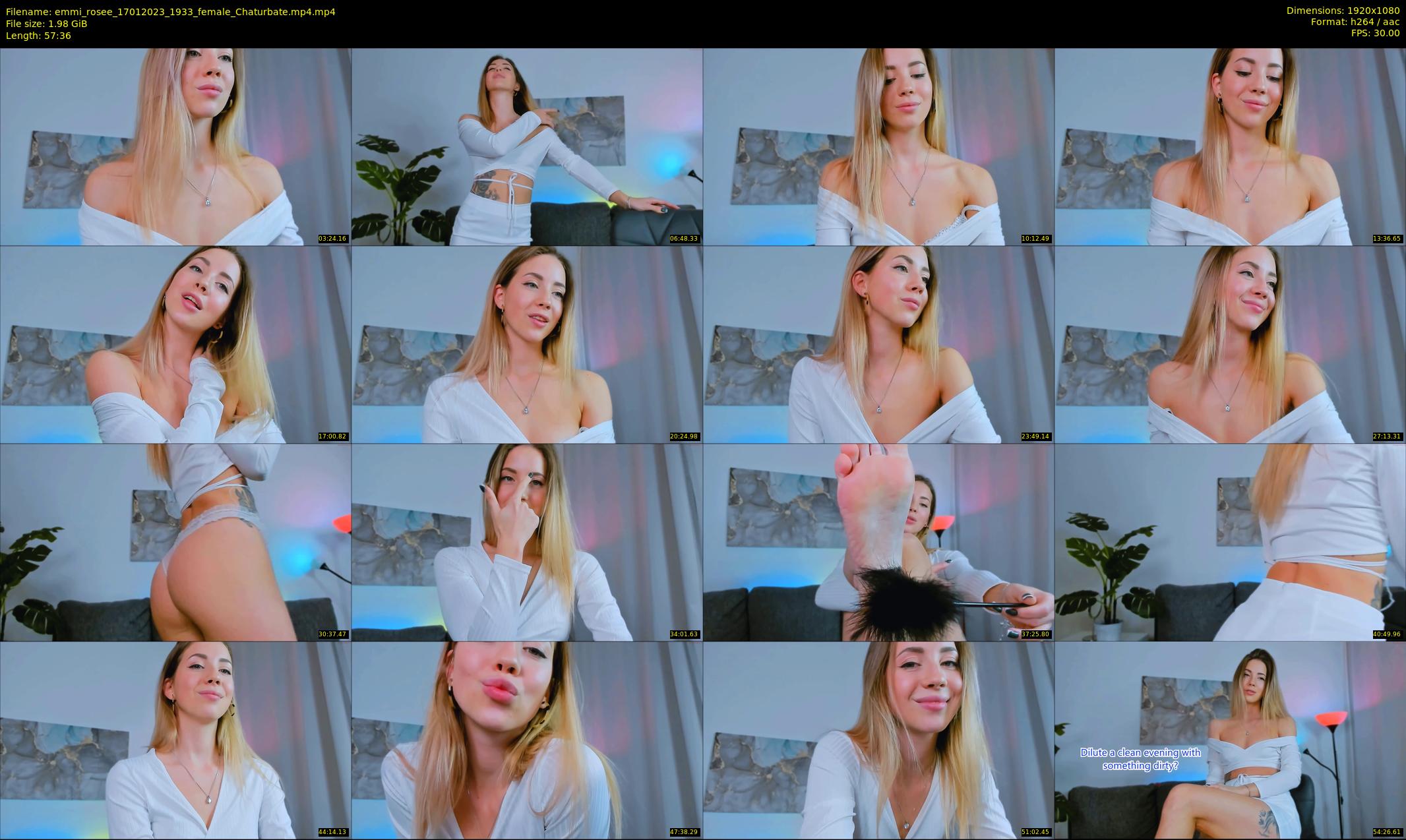 emmi_rosee — 58 minute Chaturbate female cam show recording, 1080p, Jan 17, 2023