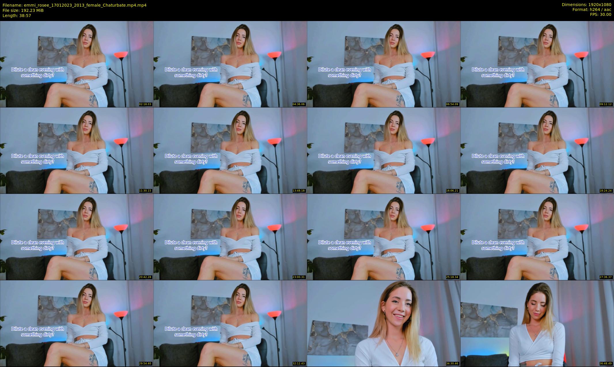 emmi_rosee — 39 minute Chaturbate female cam show recording, 1080p, Jan 17, 2023