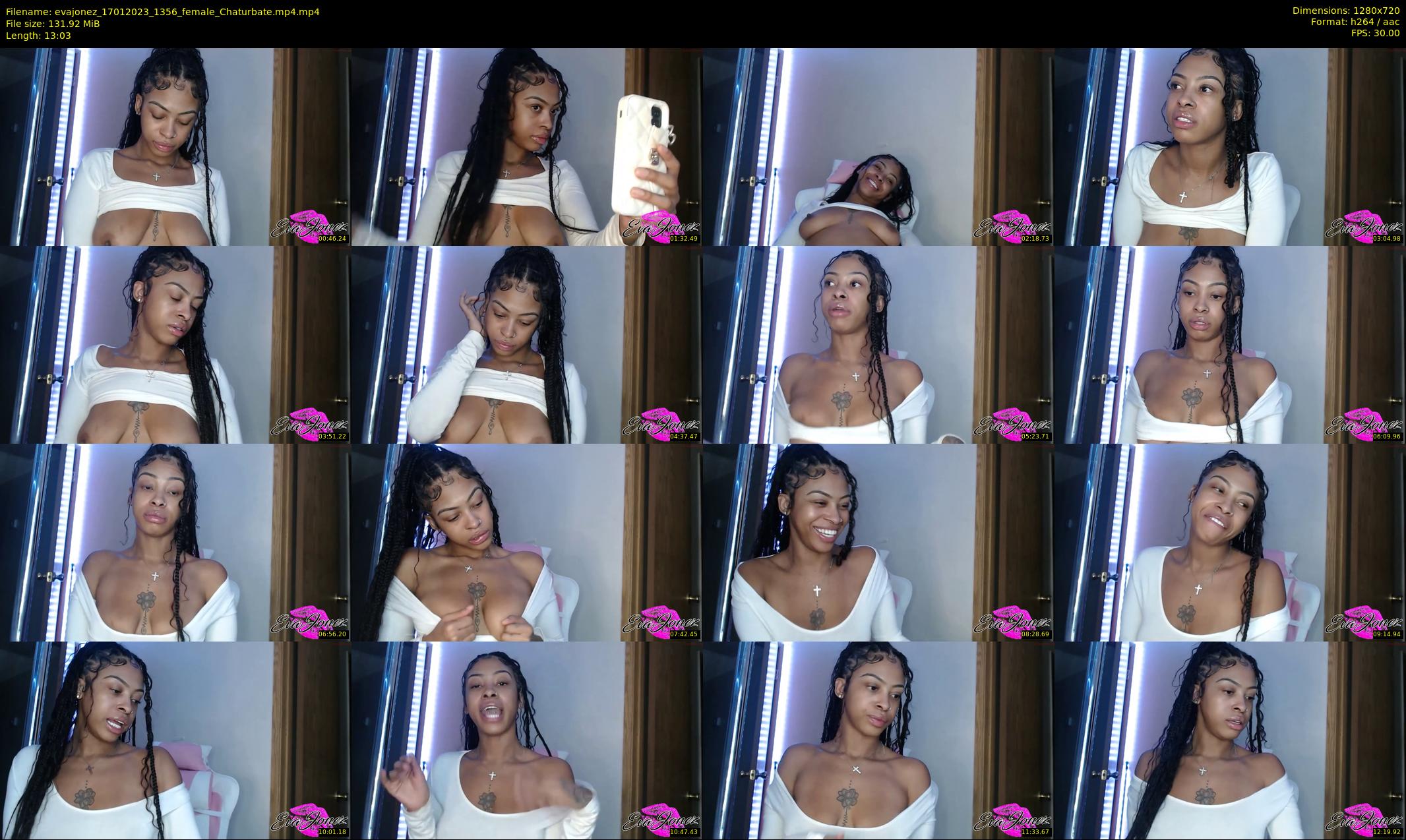 evajonez — 14 minute Chaturbate female cam show recording, 720p, Jan 17, 2023