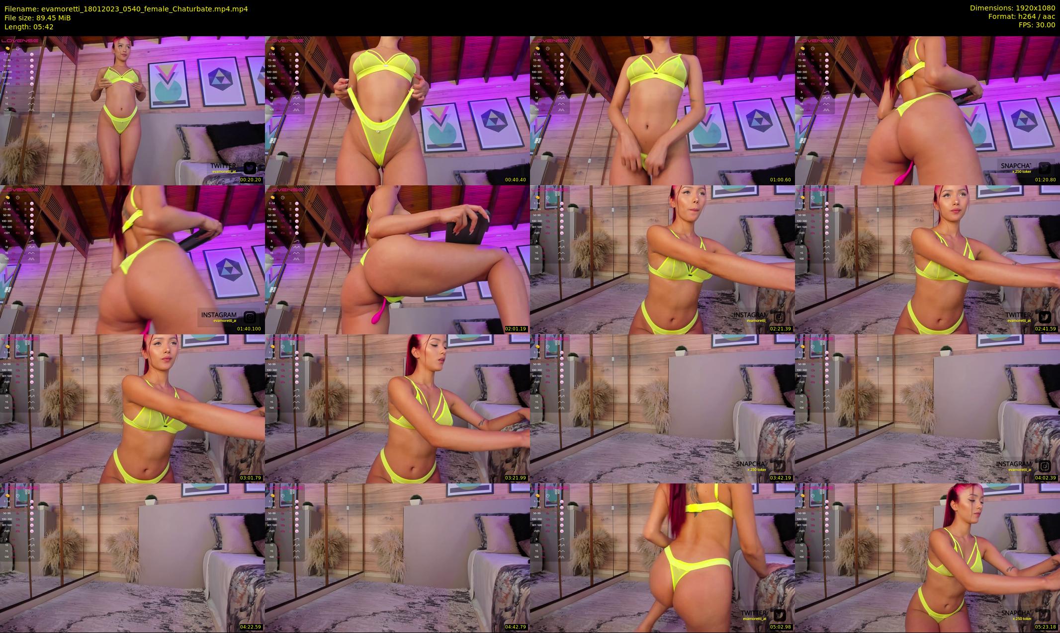 evamoretti — 6 minute Chaturbate female cam show recording, 1080p, Jan 18, 2023