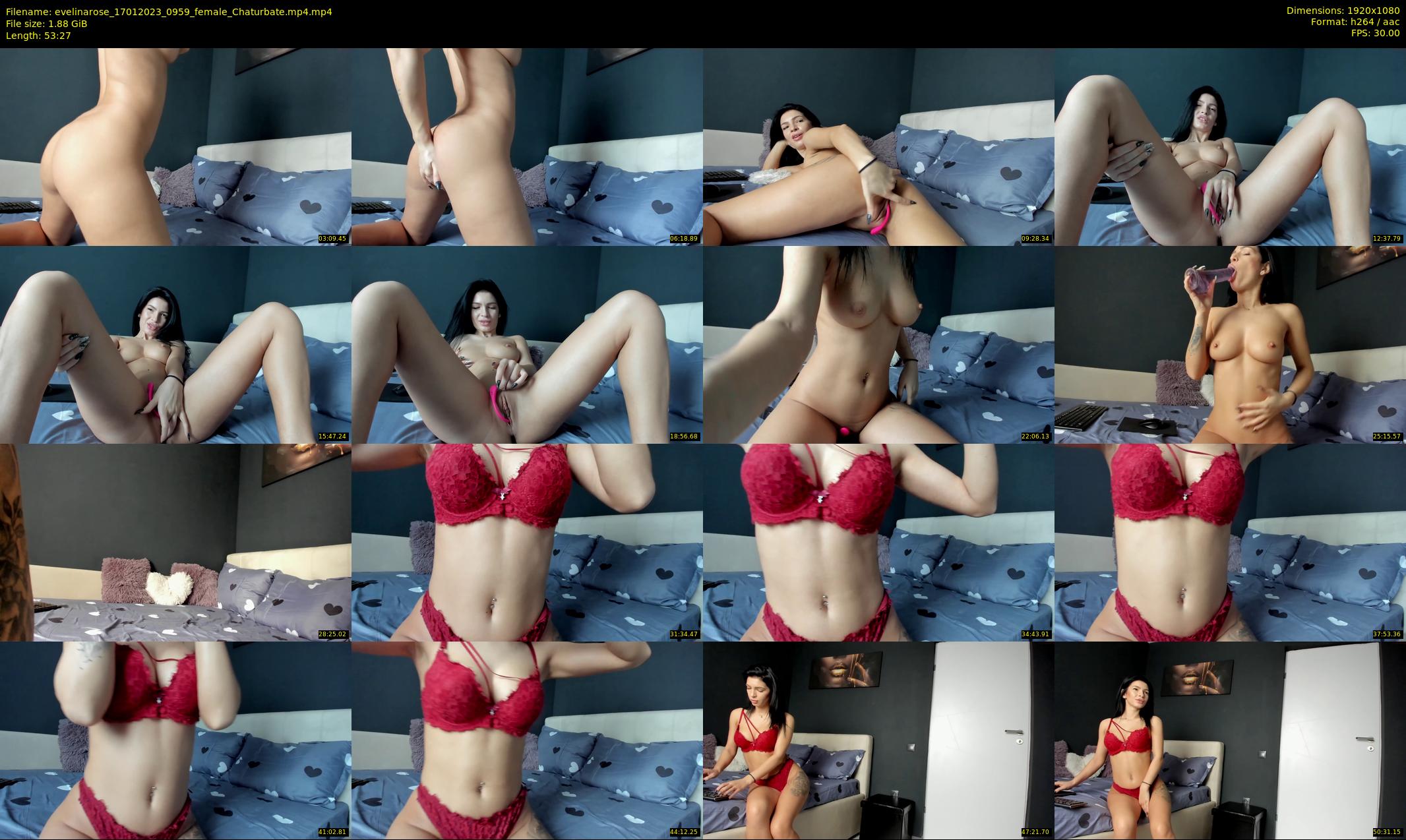 evelinarose — 54 minute Chaturbate female cam show recording, 1080p, Jan 17, 2023