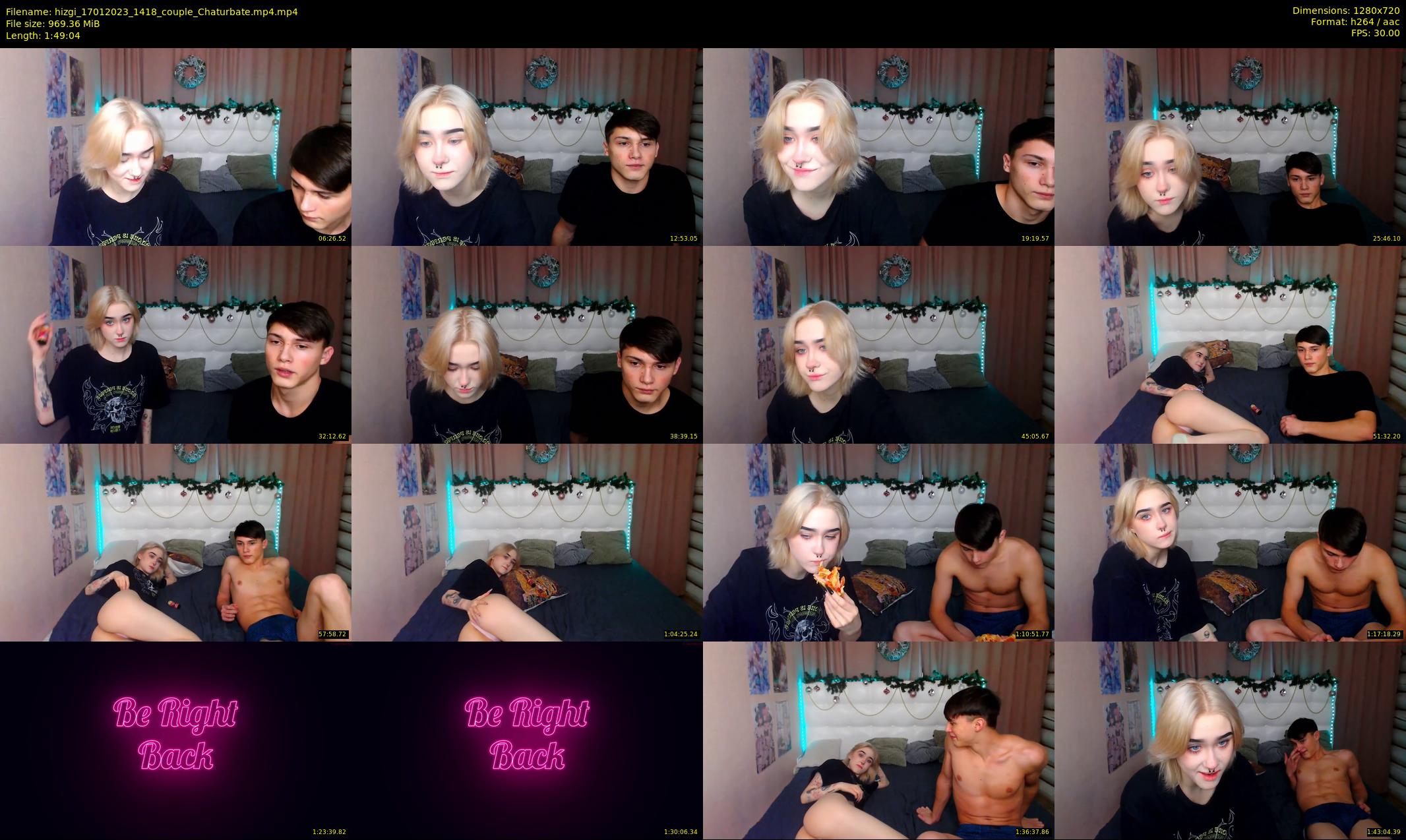 hizgi — 110 minute Chaturbate couple cam show recording, 720p, Jan 17, 2023