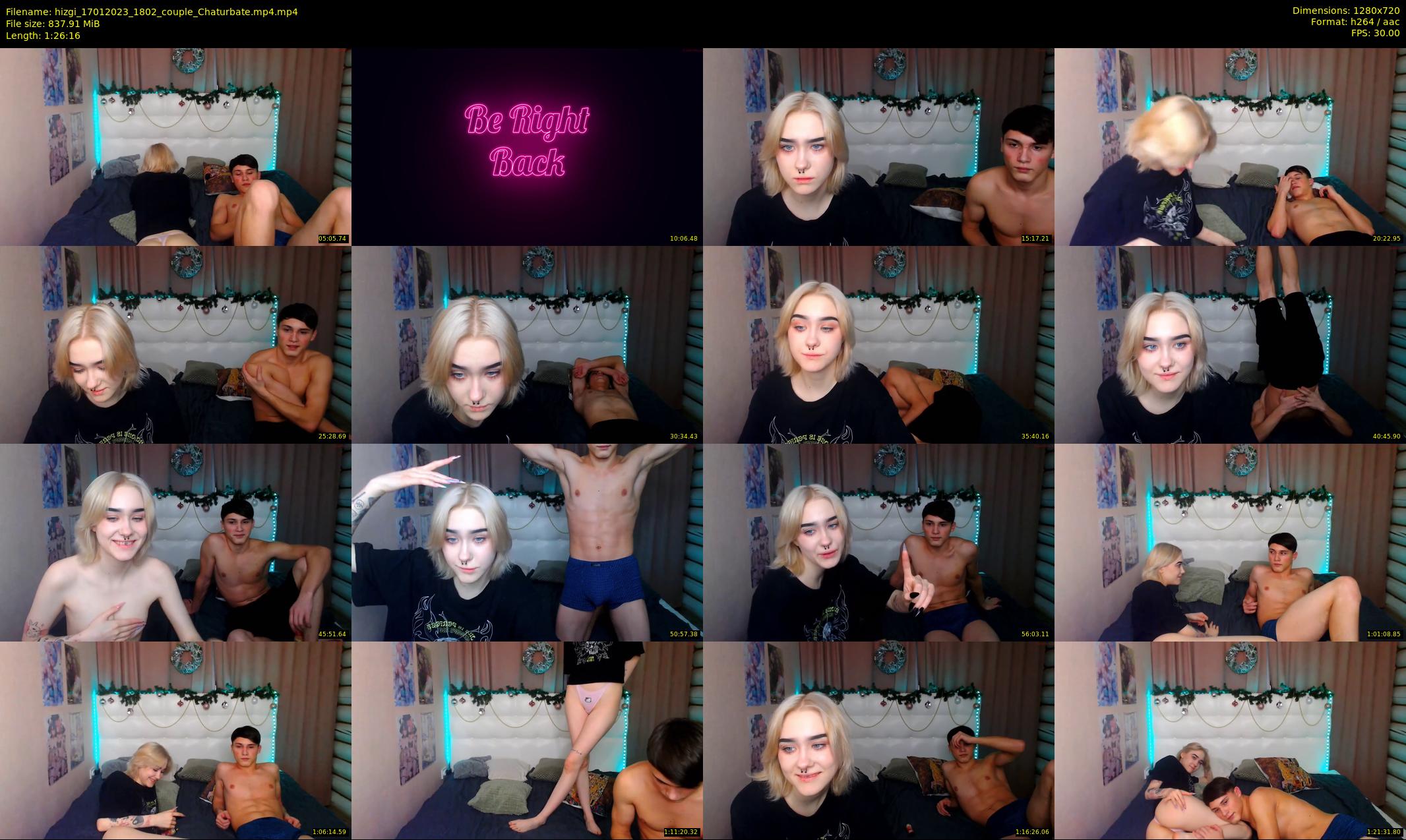 hizgi — 87 minute Chaturbate couple cam show recording, 720p, Jan 17, 2023