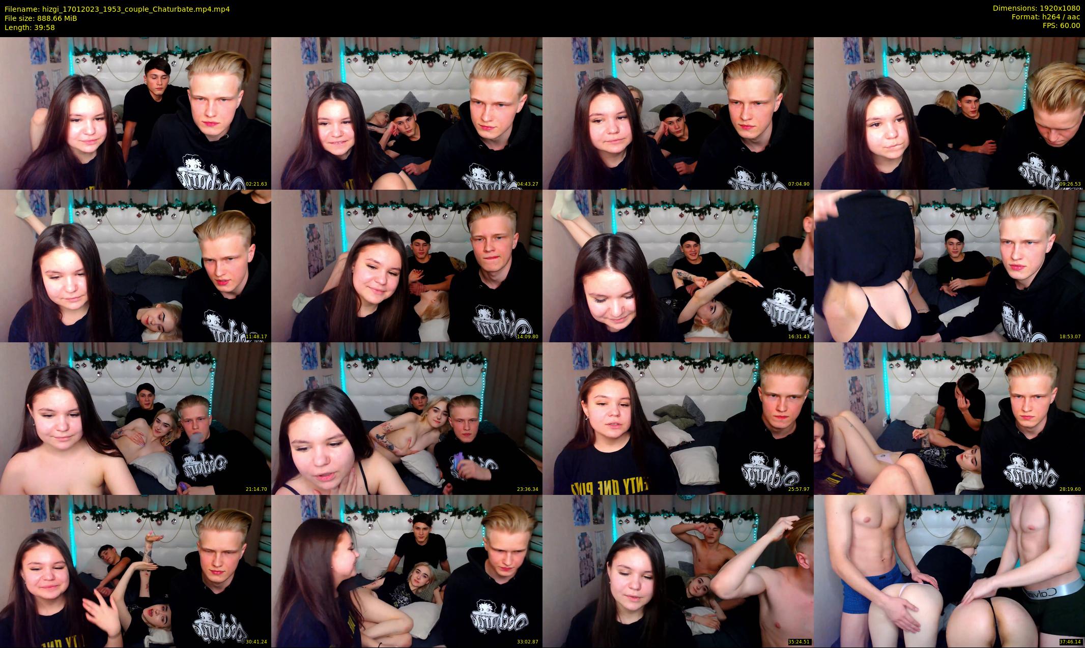 hizgi — 40 minute Chaturbate couple cam show recording, 1080p, Jan 17, 2023