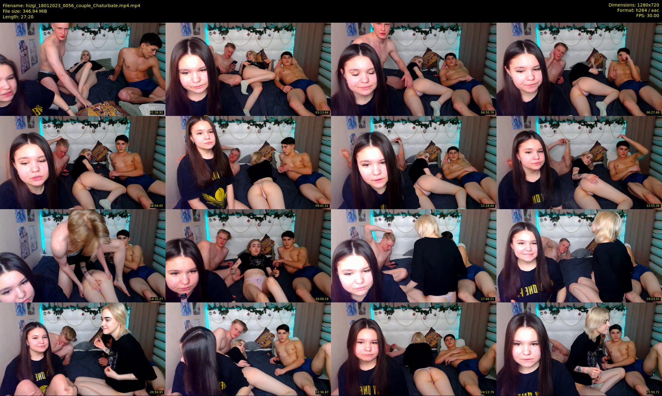 hizgi — 28 minute Chaturbate couple cam show recording, 720p, Jan 18, 2023