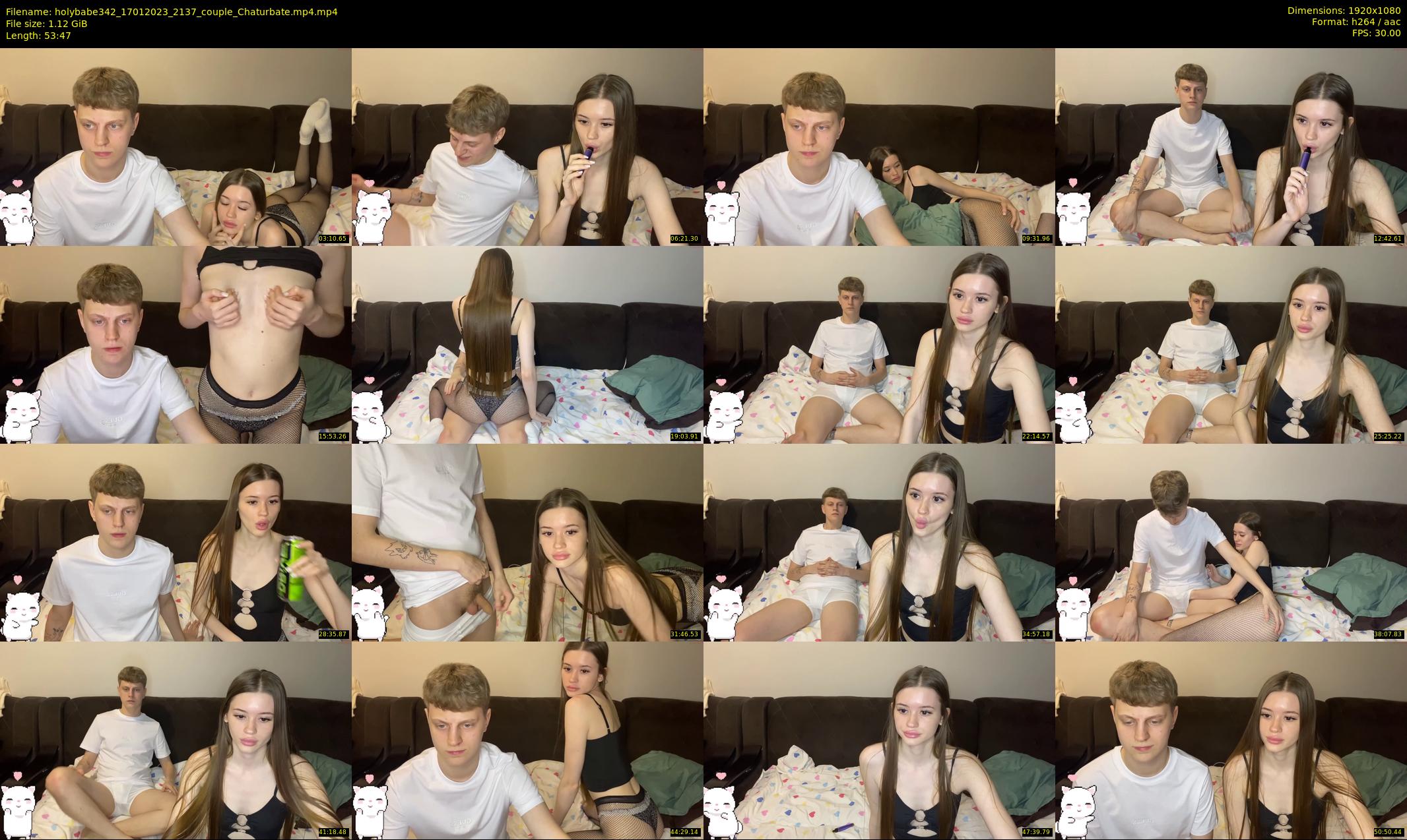 holybabe342 — 54 minute Chaturbate couple cam show recording, 1080p, Jan 17, 2023