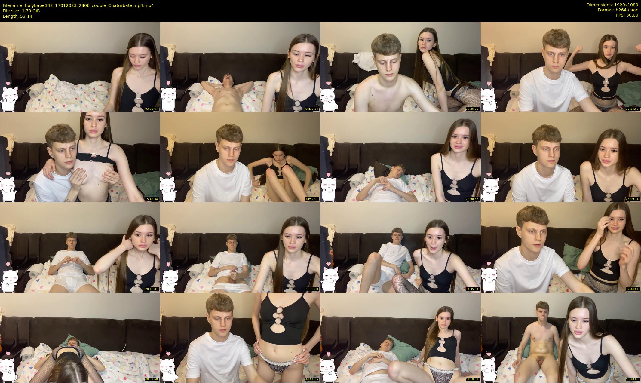 holybabe342 — 54 minute Chaturbate couple cam show recording, 1080p, Jan 17, 2023