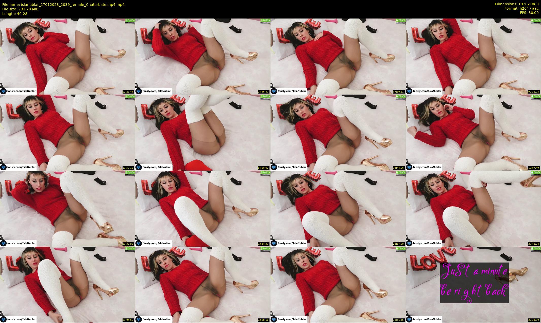 islanublar — 41 minute Chaturbate female cam show recording, 1080p, Jan 17, 2023