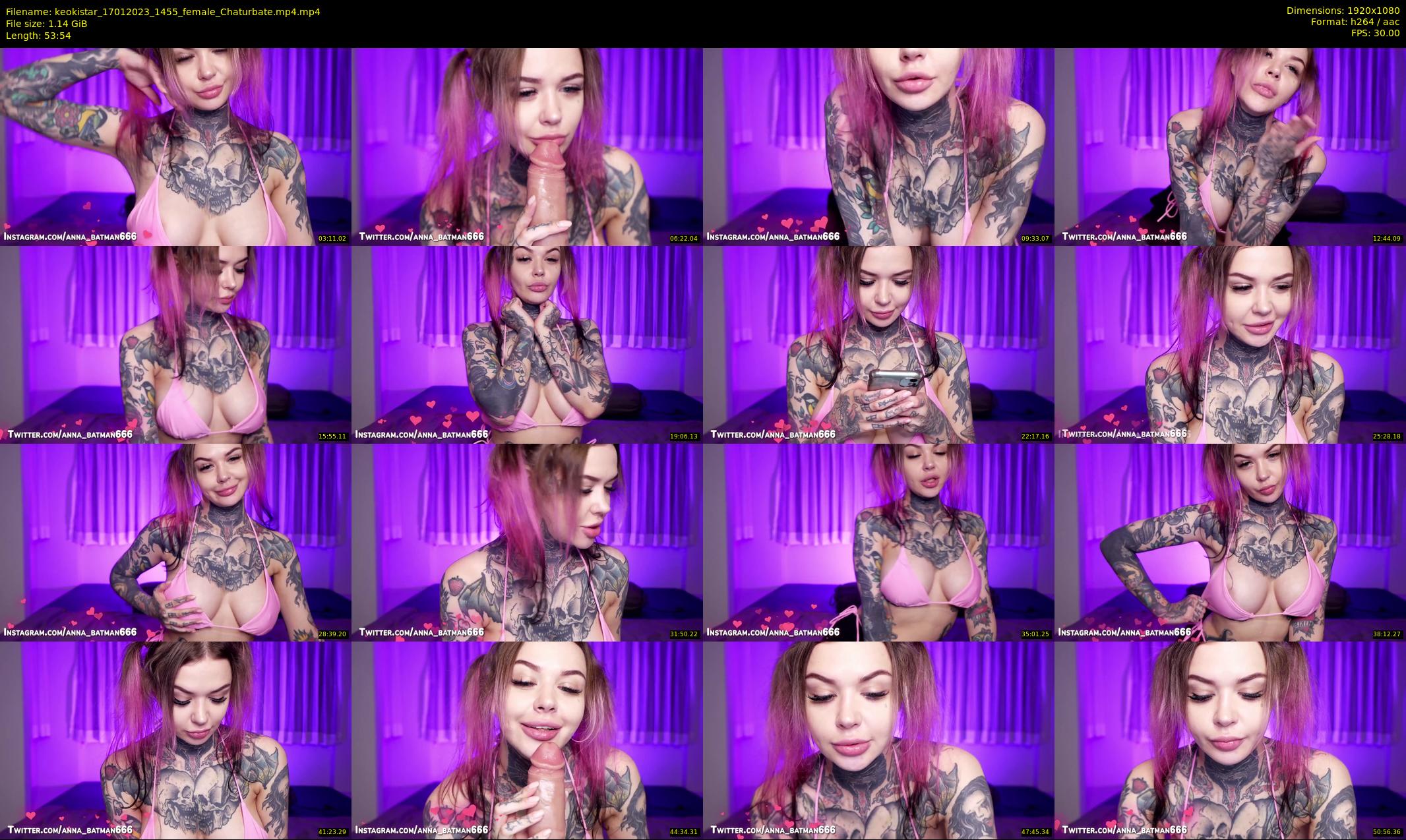 keokistar — 54 minute Chaturbate female cam show recording, 1080p, Jan 17, 2023