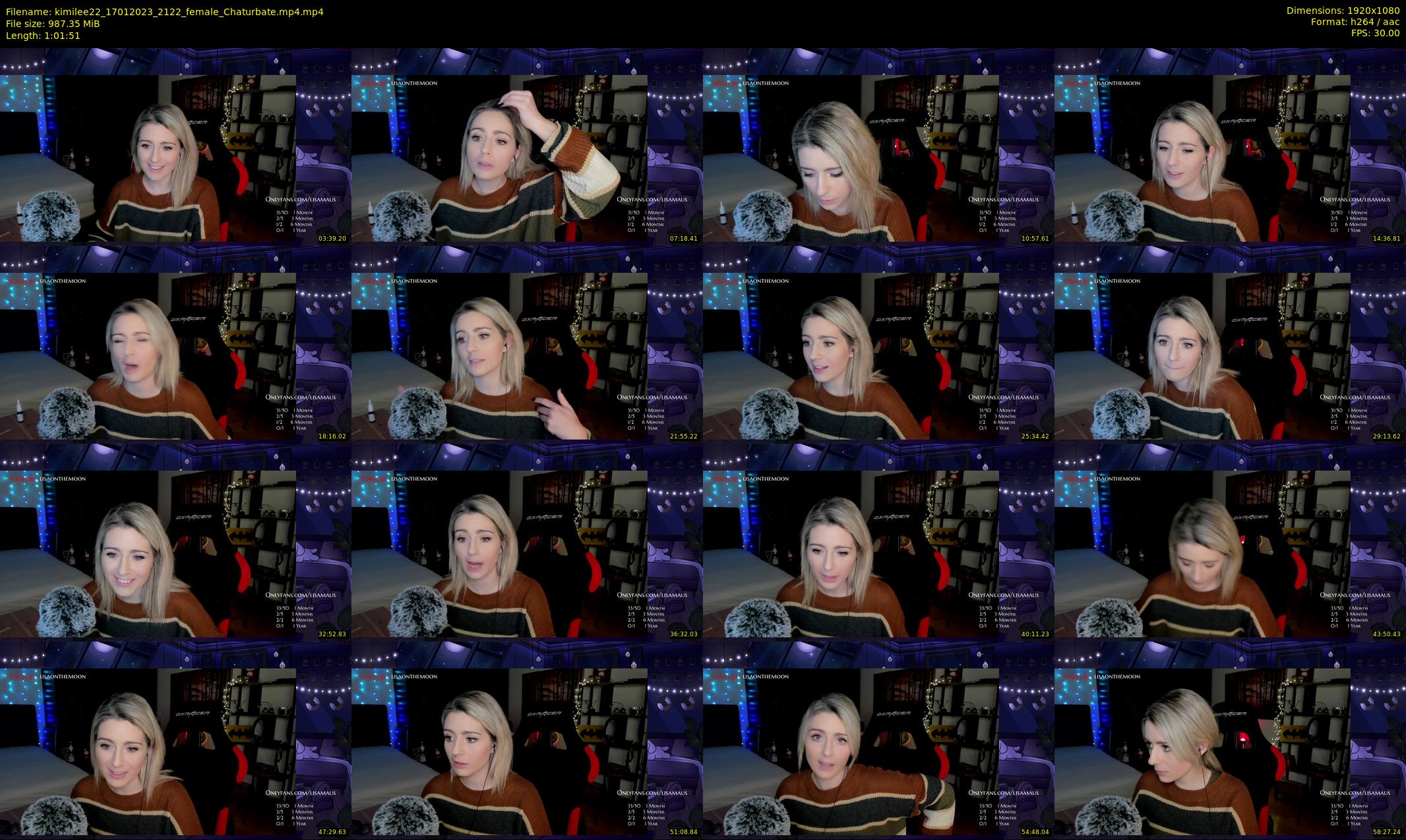 kimilee22 — 62 minute Chaturbate female cam show recording, 1080p, Jan 17, 2023