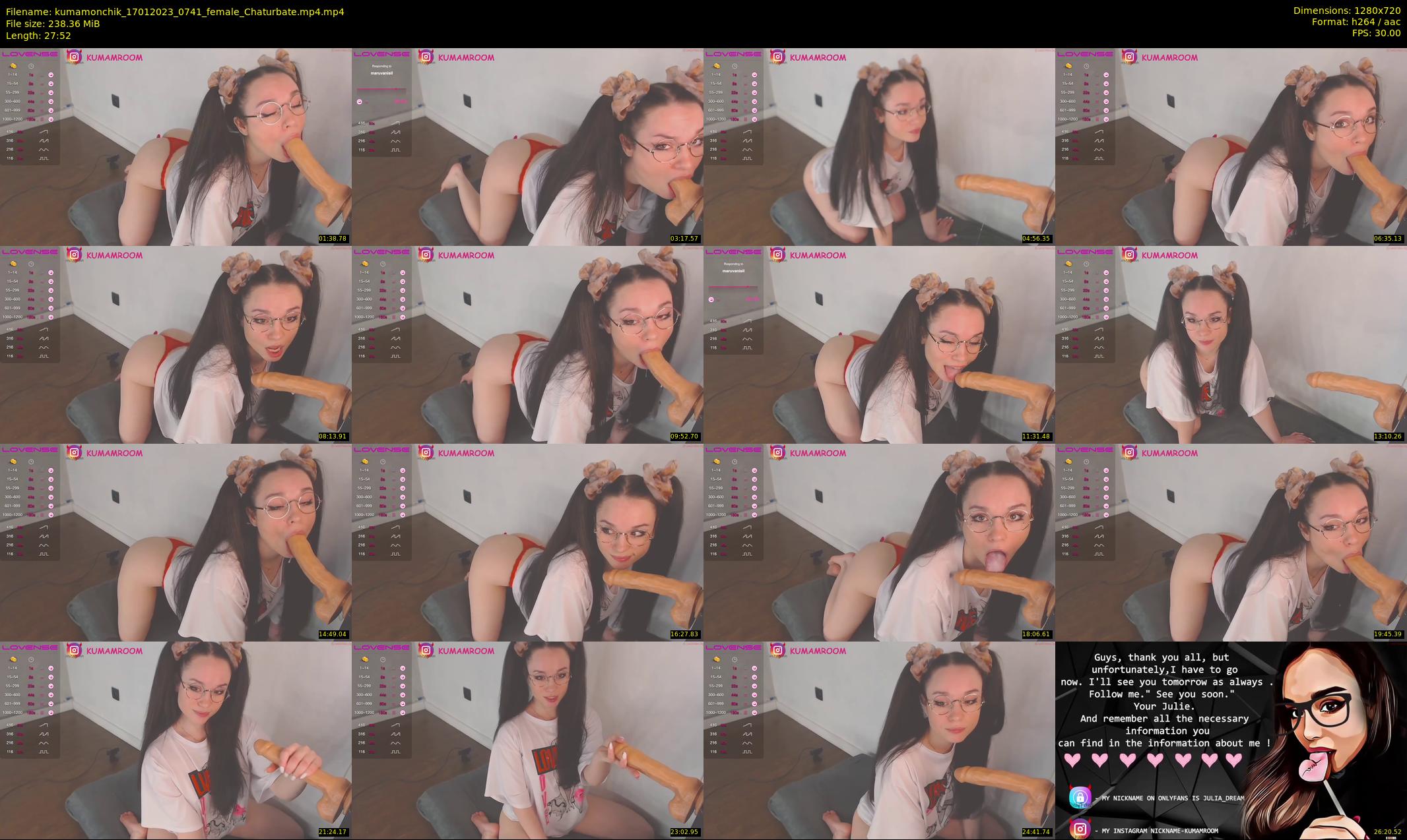 kumamonchik — 28 minute Chaturbate couple cam show recording, 720p, Jan 17, 2023