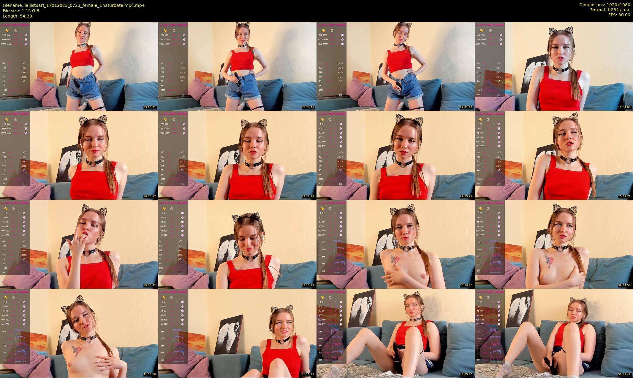 lallistuart — 55 minute Chaturbate female cam show recording, 1080p, Jan 17, 2023