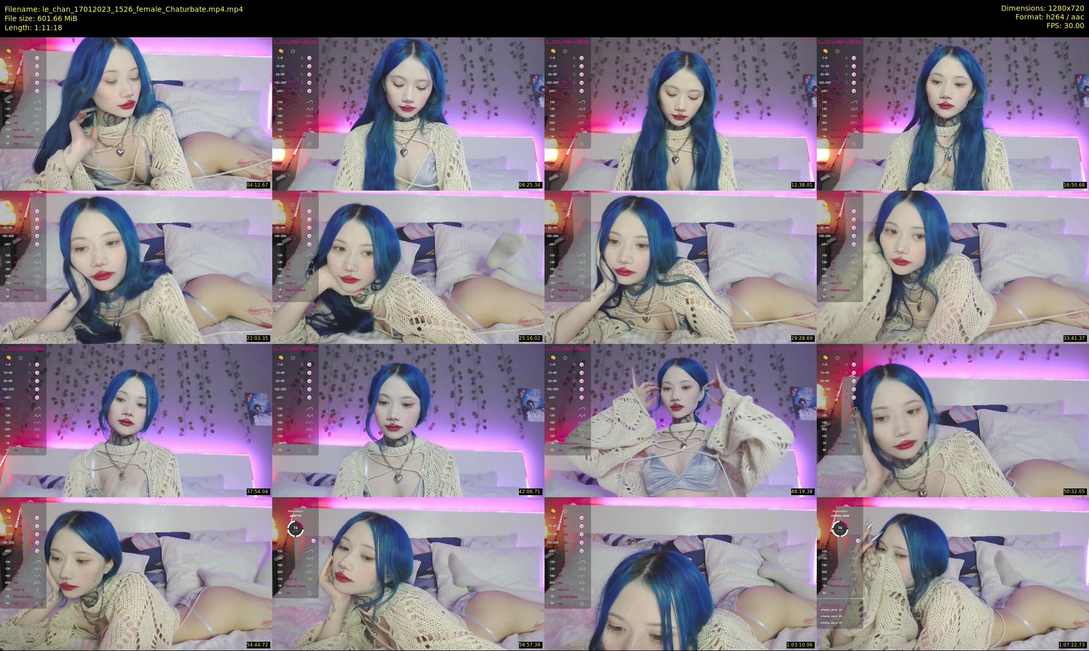 le_chan — 72 minute Chaturbate female cam show recording, 720p, Jan 17, 2023