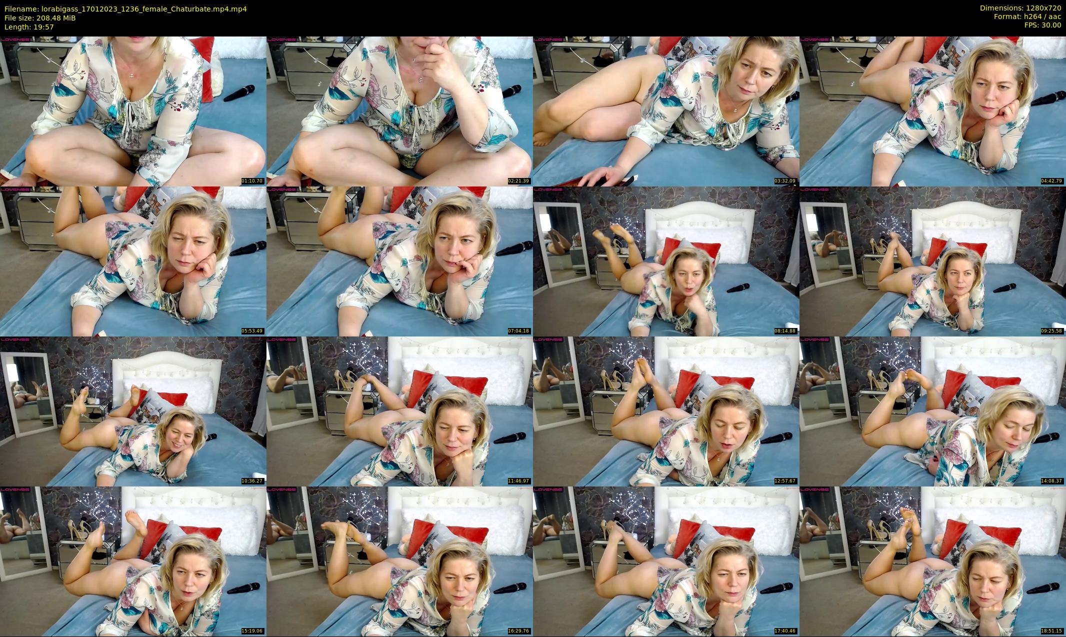 lorabigass — 20 minute Chaturbate female cam show recording, 720p, Jan 17, 2023