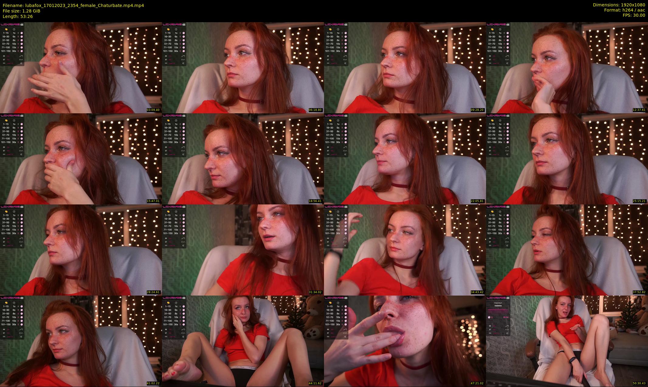 lubafox — 54 minute Chaturbate female cam show recording, 1080p, Jan 17, 2023