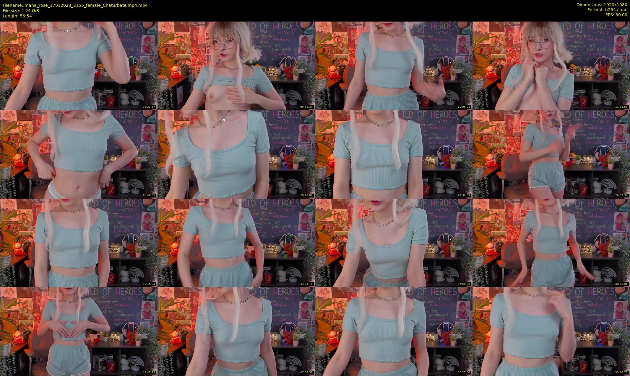 mana_rose — 57 minute Chaturbate female cam show recording, 1080p, Jan 17, 2023