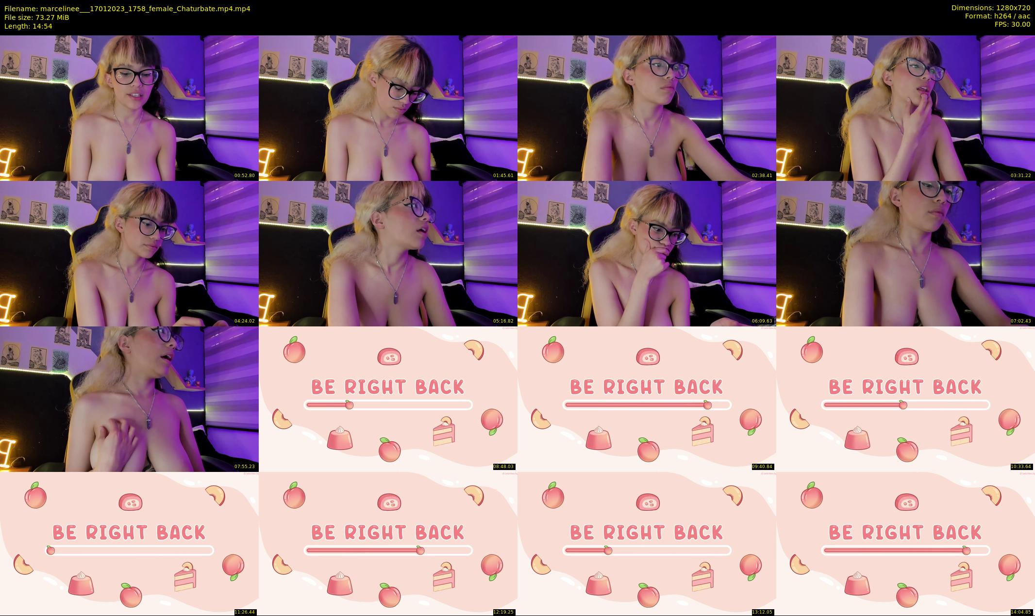 marcelinee__ — 15 minute Chaturbate female cam show recording, 720p, Jan 17, 2023