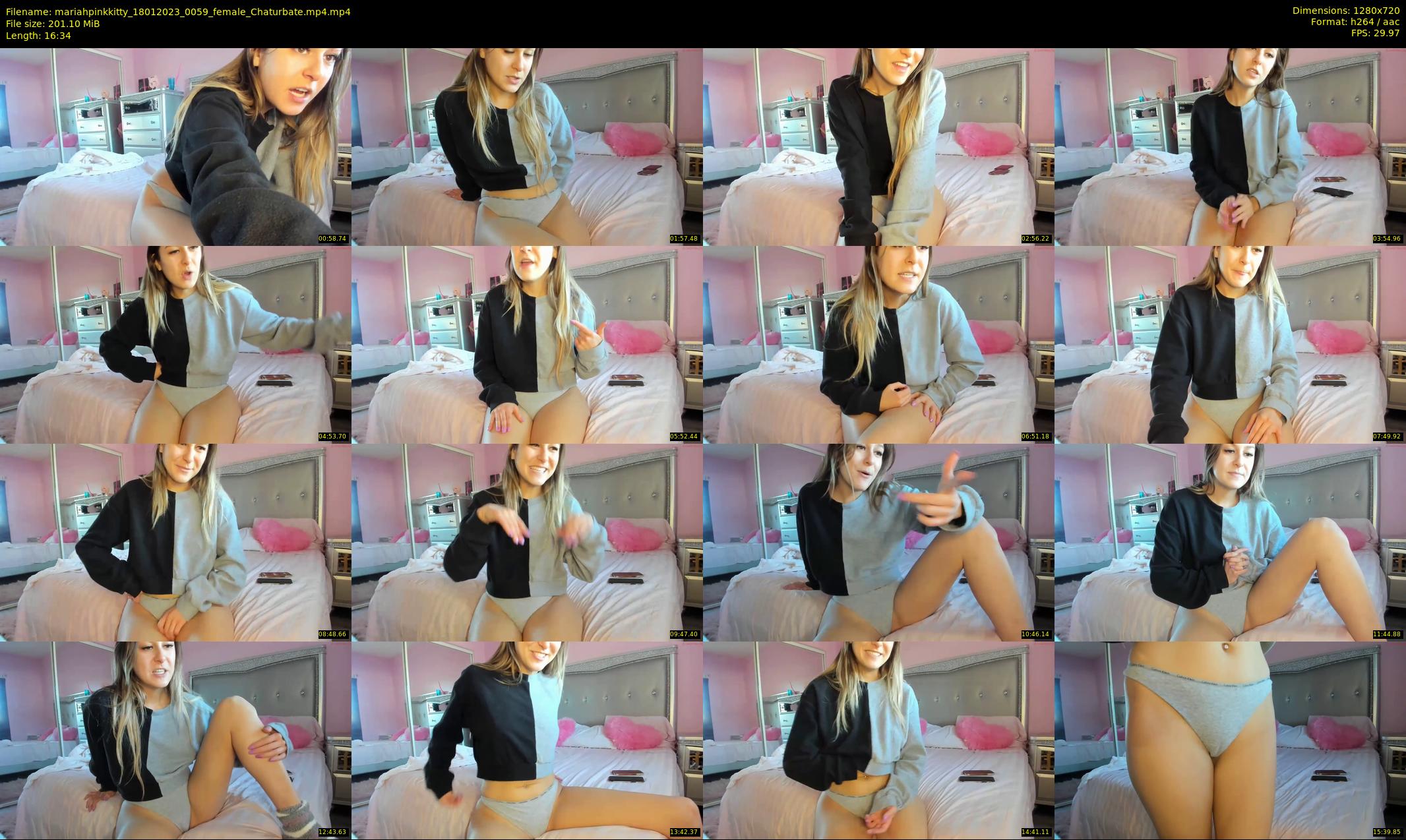 mariahpinkkitty — 17 minute Chaturbate female cam show recording, 720p, Jan 18, 2023
