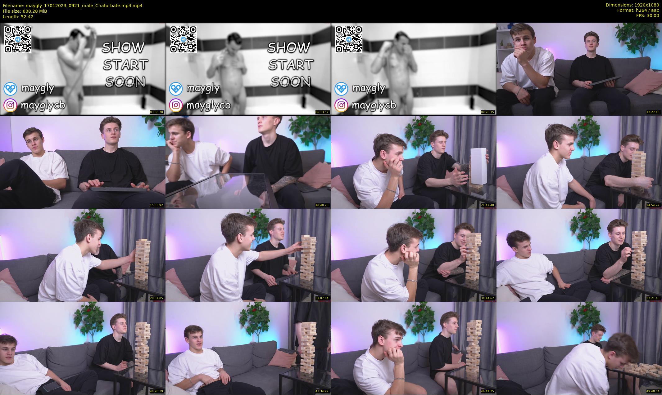 maygly — 53 minute Chaturbate male cam show recording, 1080p, Jan 17, 2023