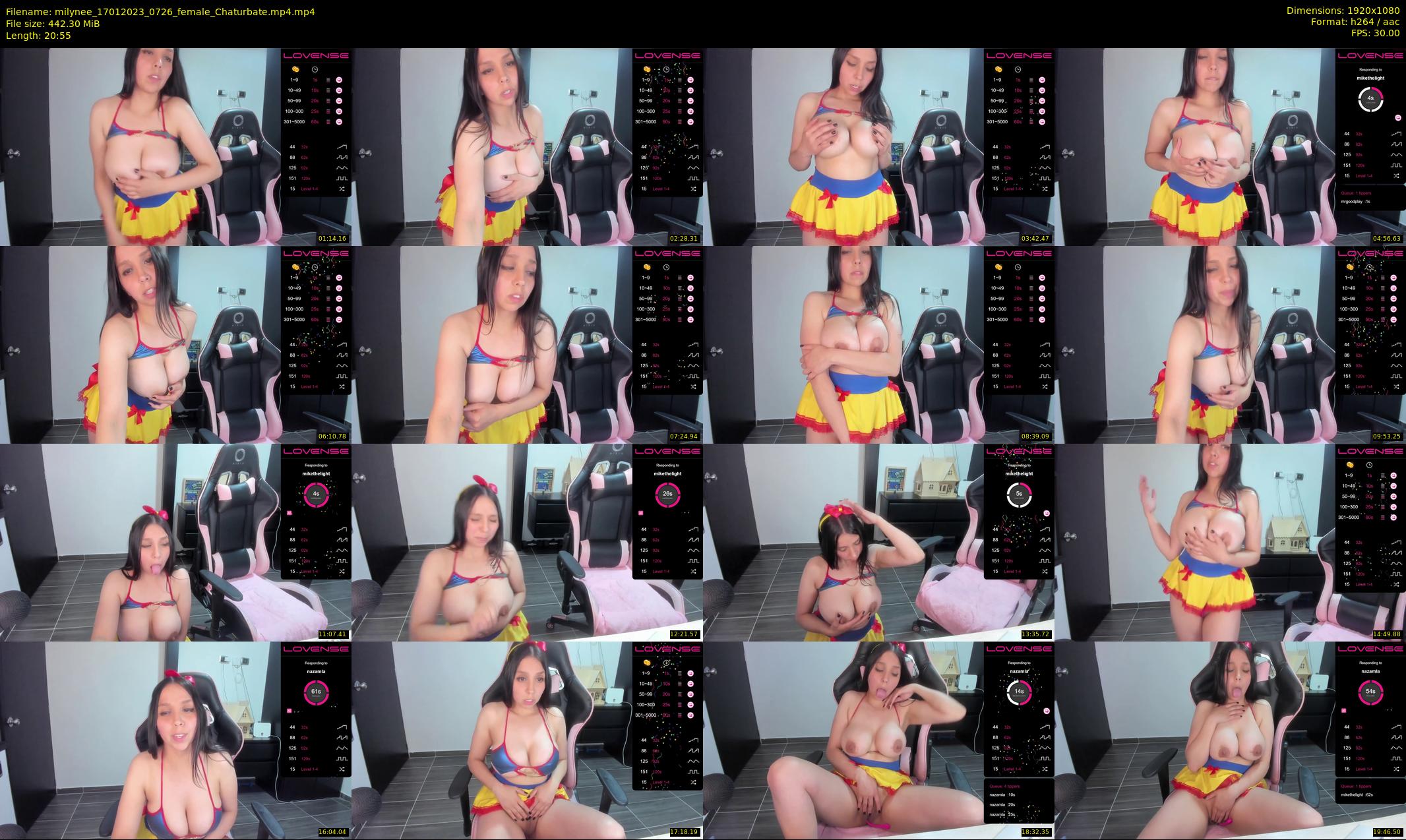 milynee — 21 minute Chaturbate female cam show recording, 1080p, Jan 17, 2023