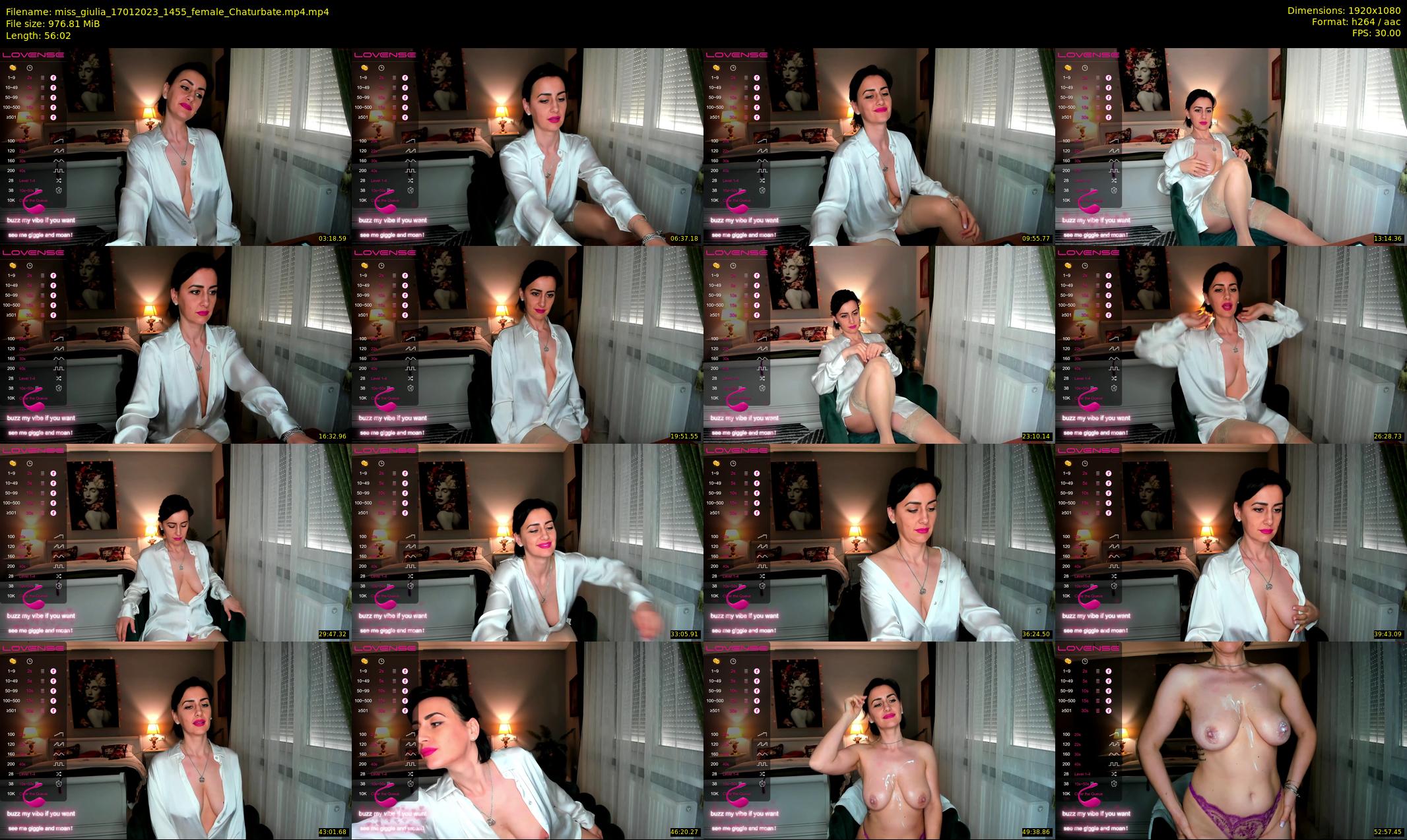 miss_giulia — 57 minute Chaturbate female cam show recording, 1080p, Jan 17, 2023