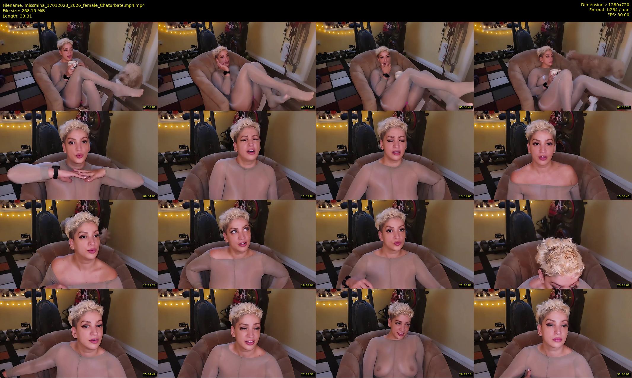 missmina — 34 minute Chaturbate female cam show recording, 720p, Jan 17, 2023