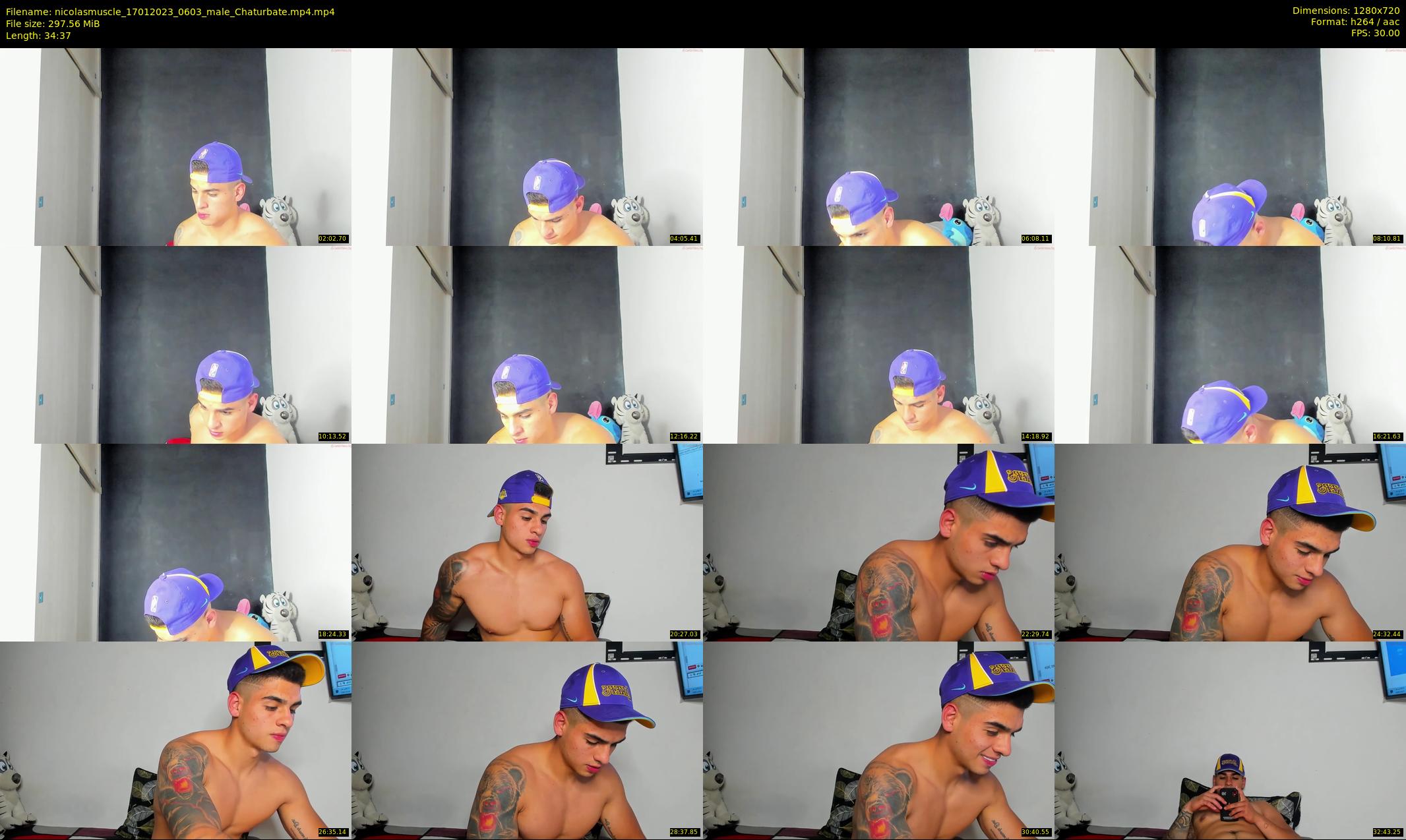nicolasmuscle — 35 minute Chaturbate male cam show recording, 720p, Jan 17, 2023