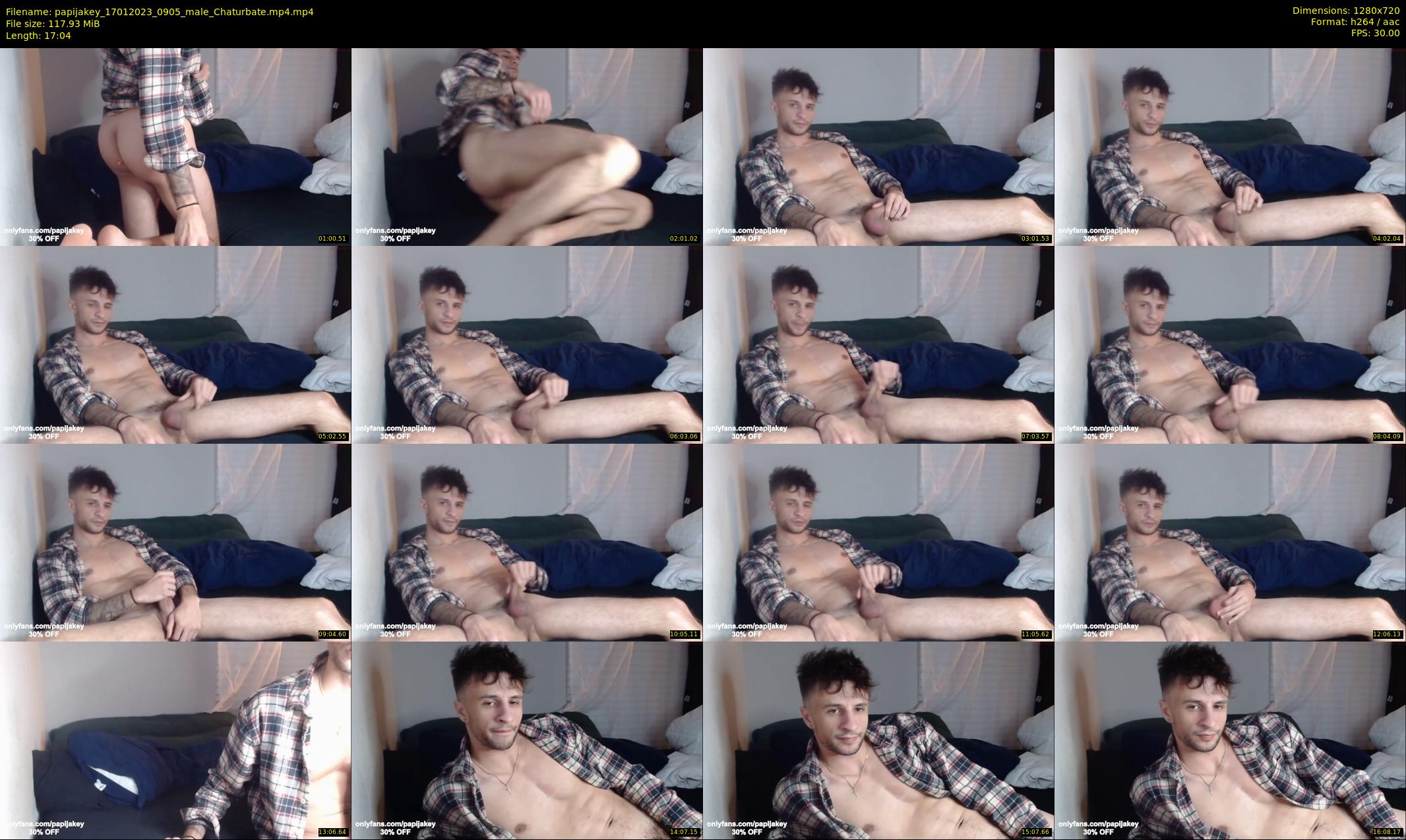 papijakey — 18 minute Chaturbate male cam show recording, 720p, Jan 17, 2023